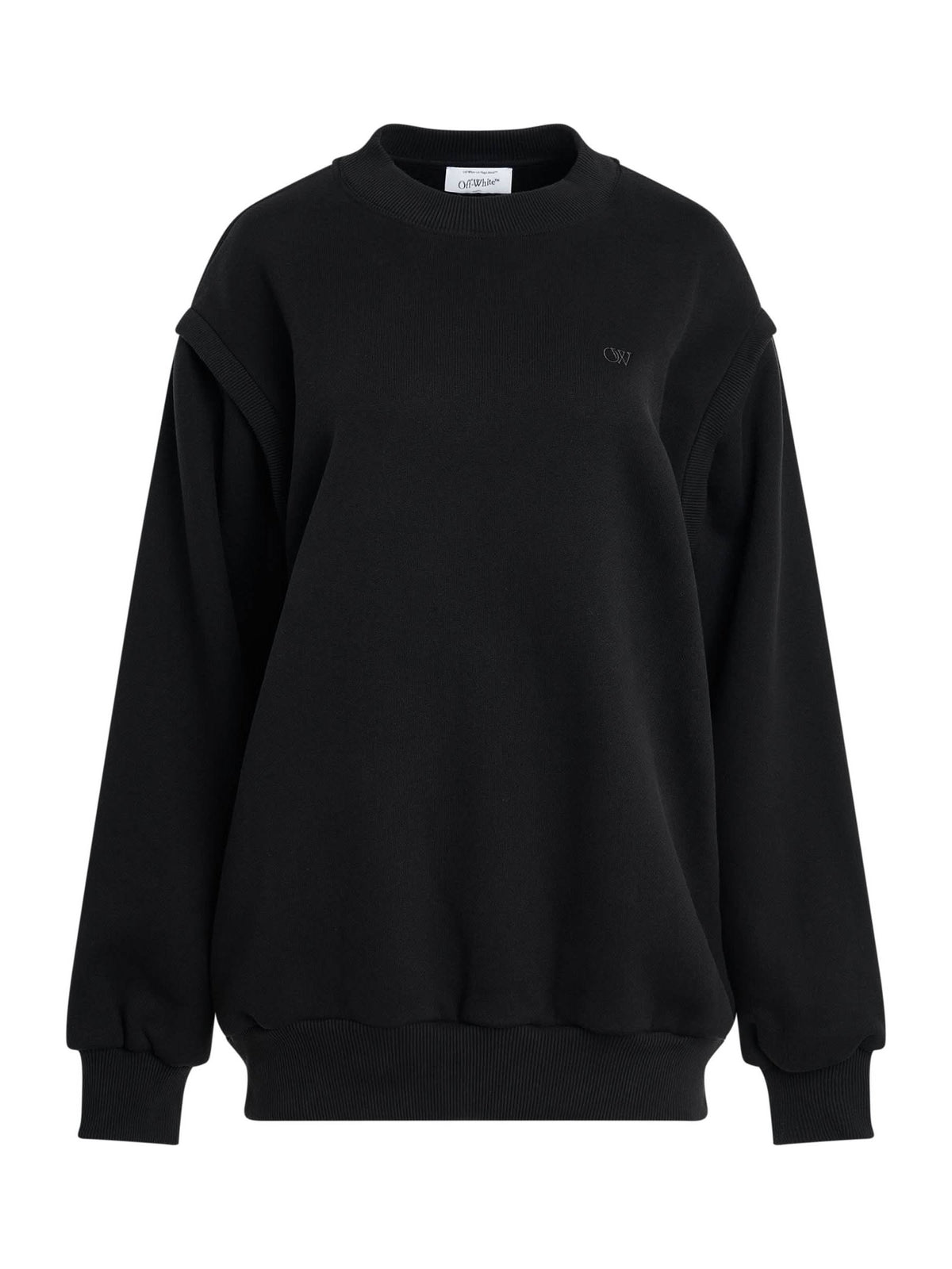 Small Arrow Bow Twist Sweatshirt in Black