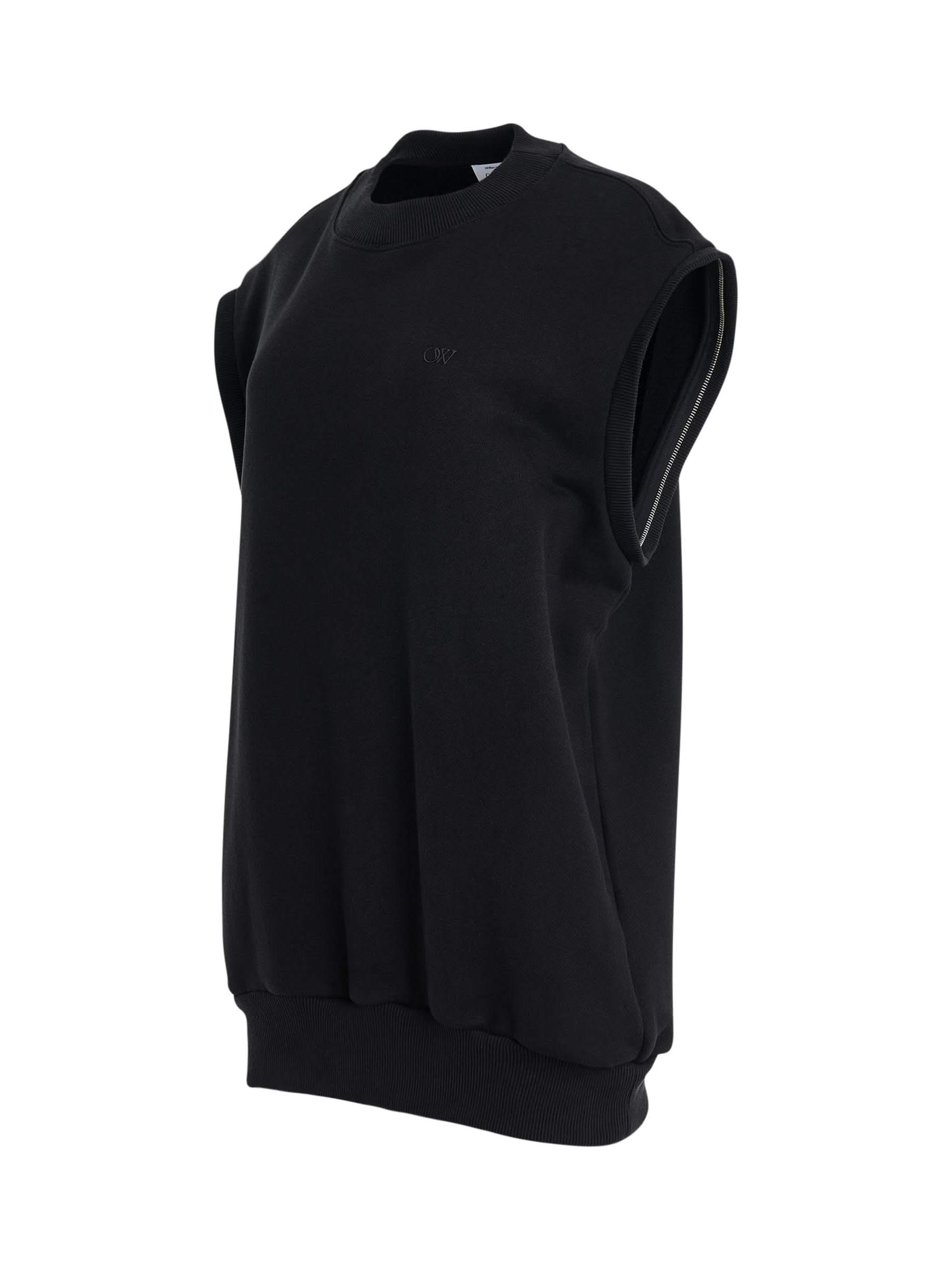Small Arrow Bow Twist Sweatshirt in Black