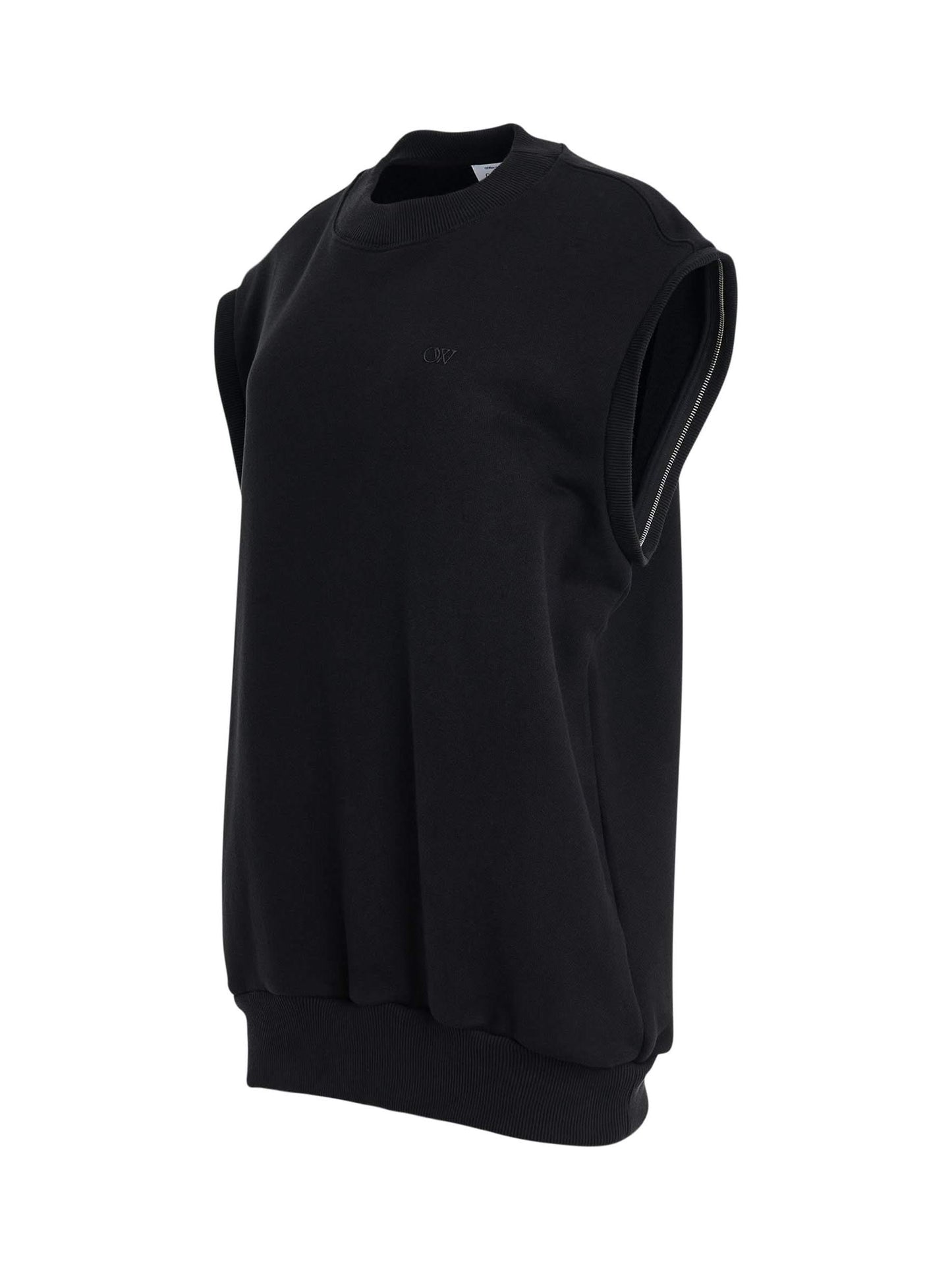 Small Arrow Bow Twist Sweatshirt in Black