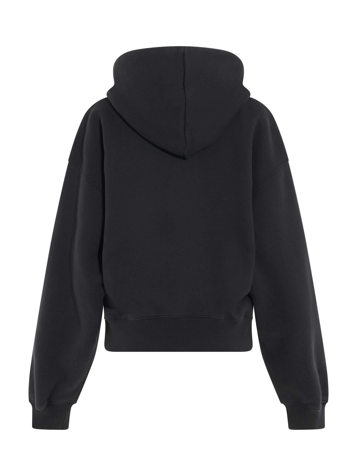 Logo Stencil Oversize Hoodie in Black