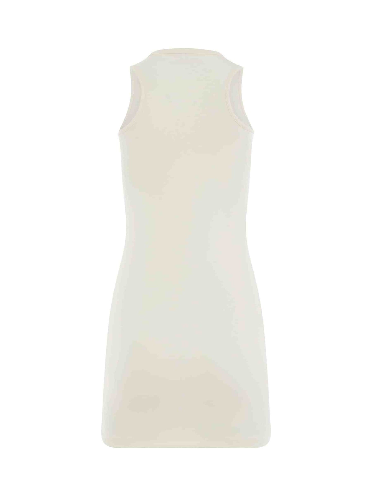 Sleek Rowing Dress in White