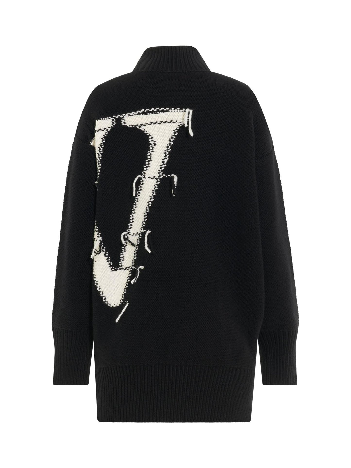 OW Maxi Logo Turtleneck Knitwear in Black