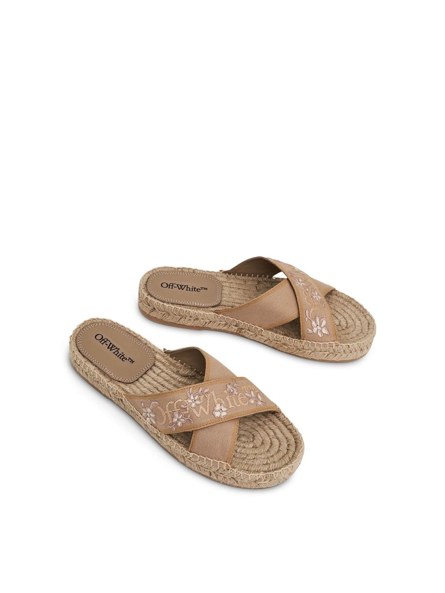 Romantic Criss Cross Espadrillas in Beige