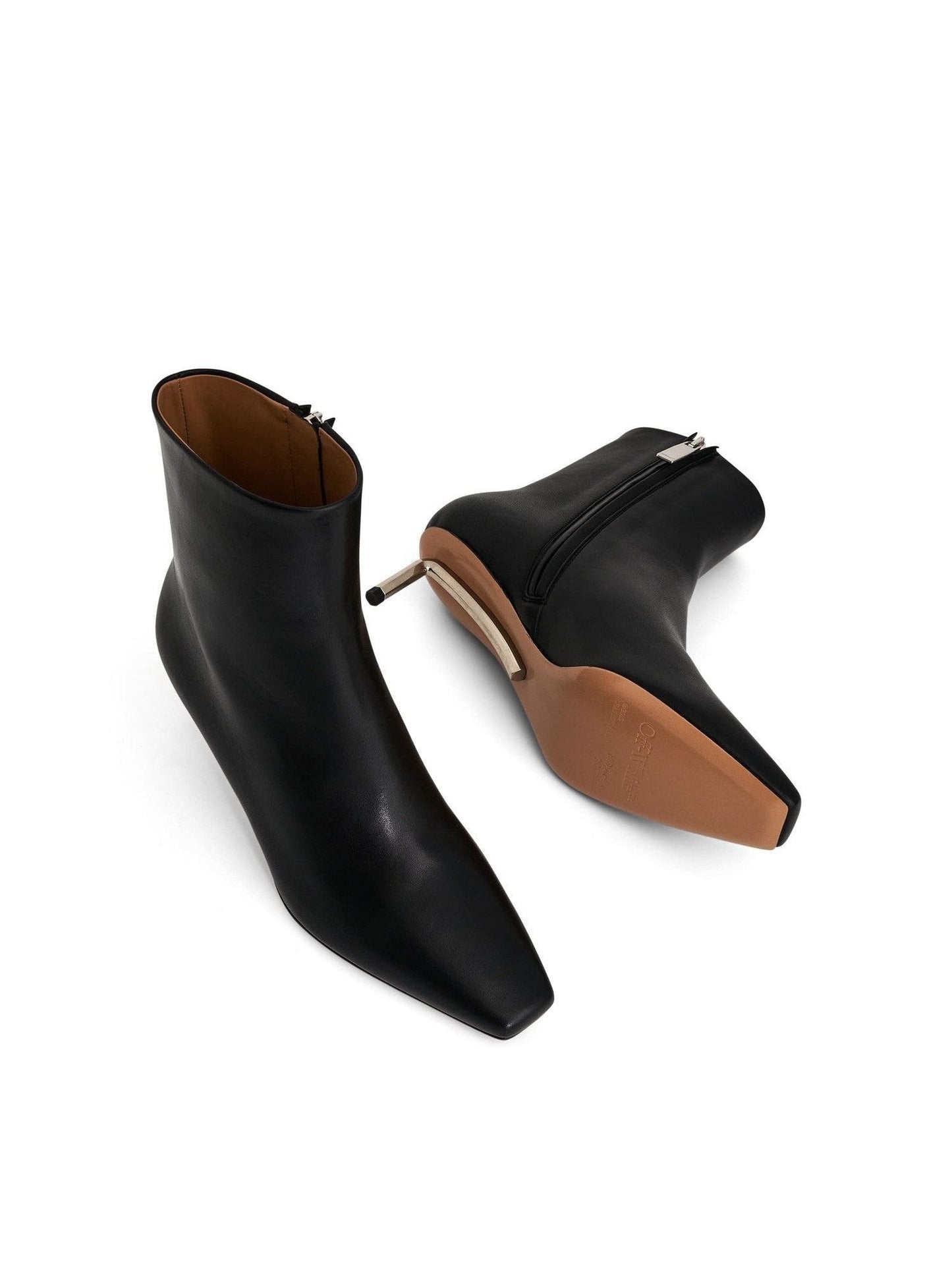 Silver Allen Ankle Boot in Black/Silver