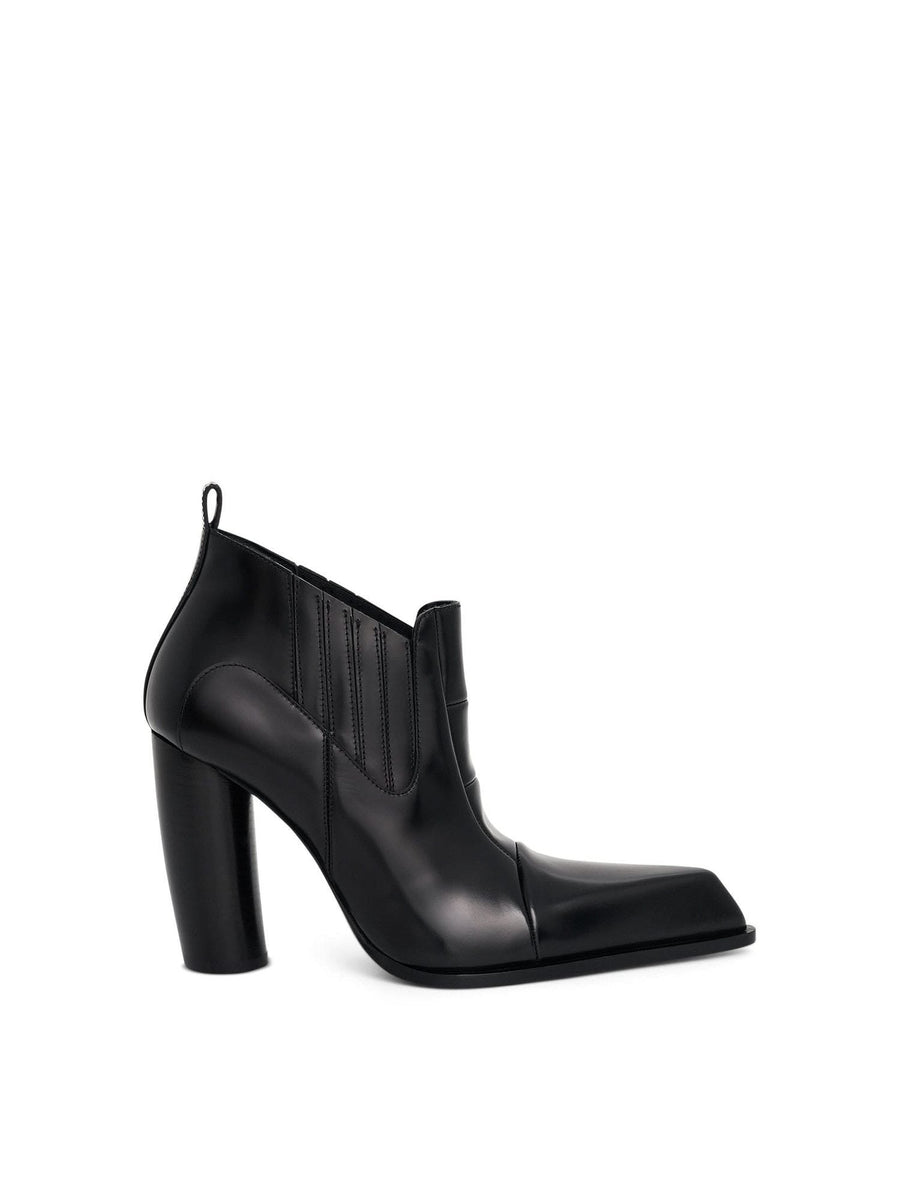 Moon Beatle Shade Ankle Boot in Black Side View | OFF-WHITE