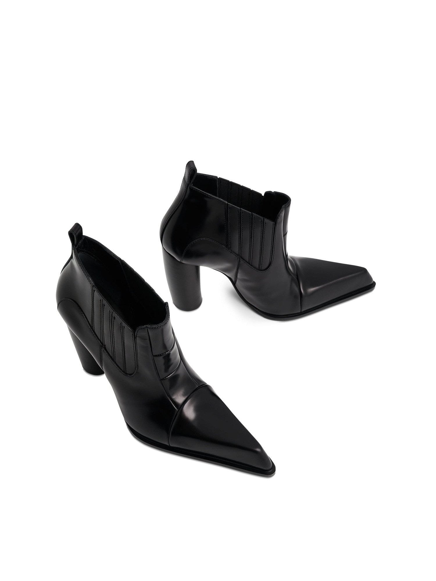 Moon Beatle Shade Ankle Boot in Black Top View | OFF-WHITE