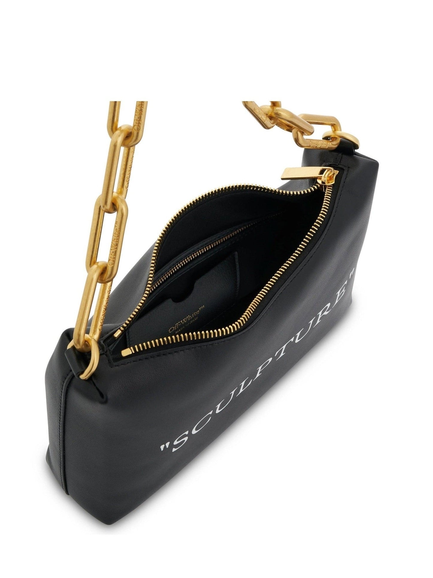 Block Pouch Quote Bag in Black/White