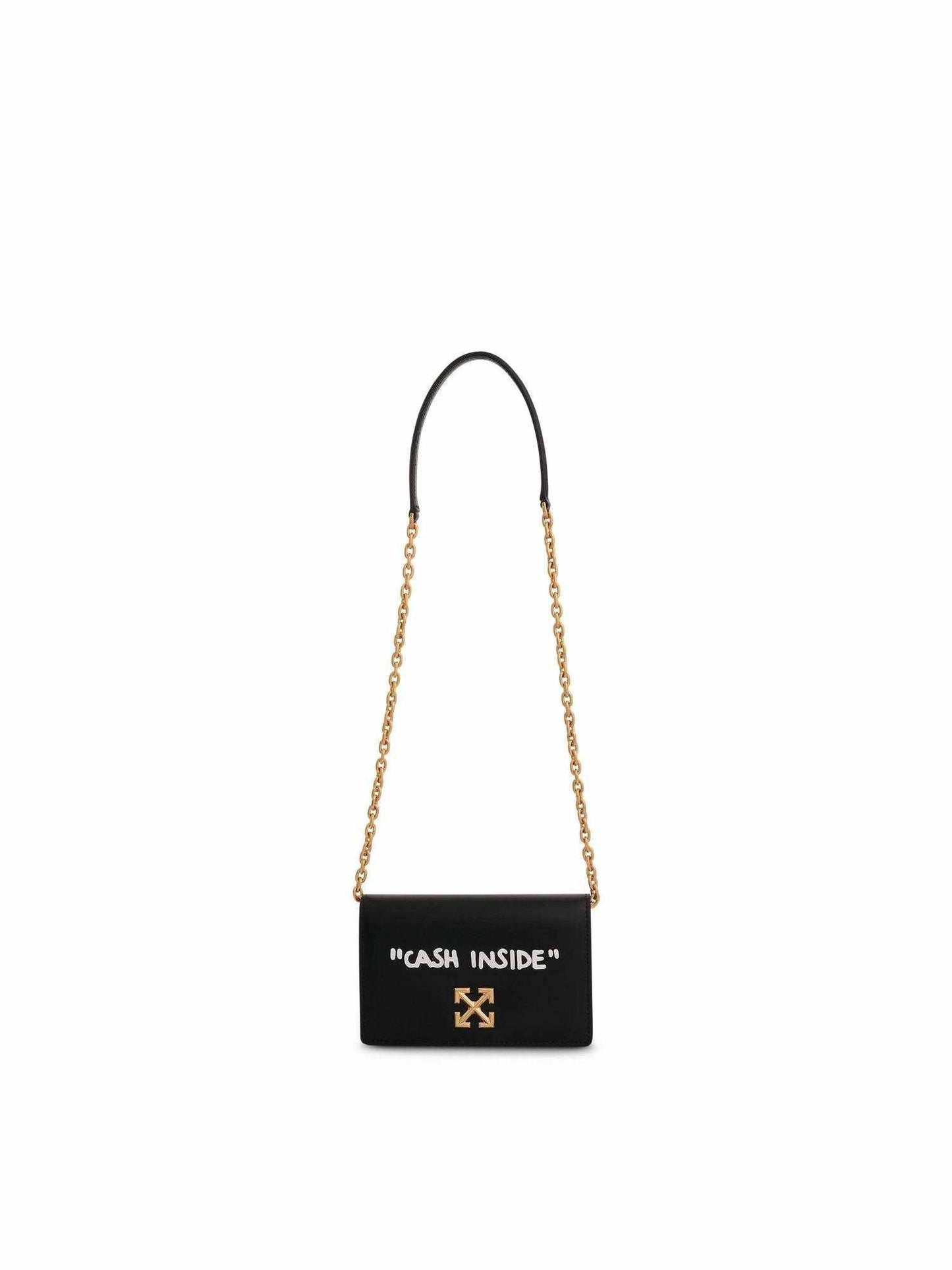 Jitney 0.5 Shoulder Quote Bag in Black/White