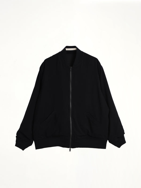 Non Down Basic Reversible Studium Jacket in Black