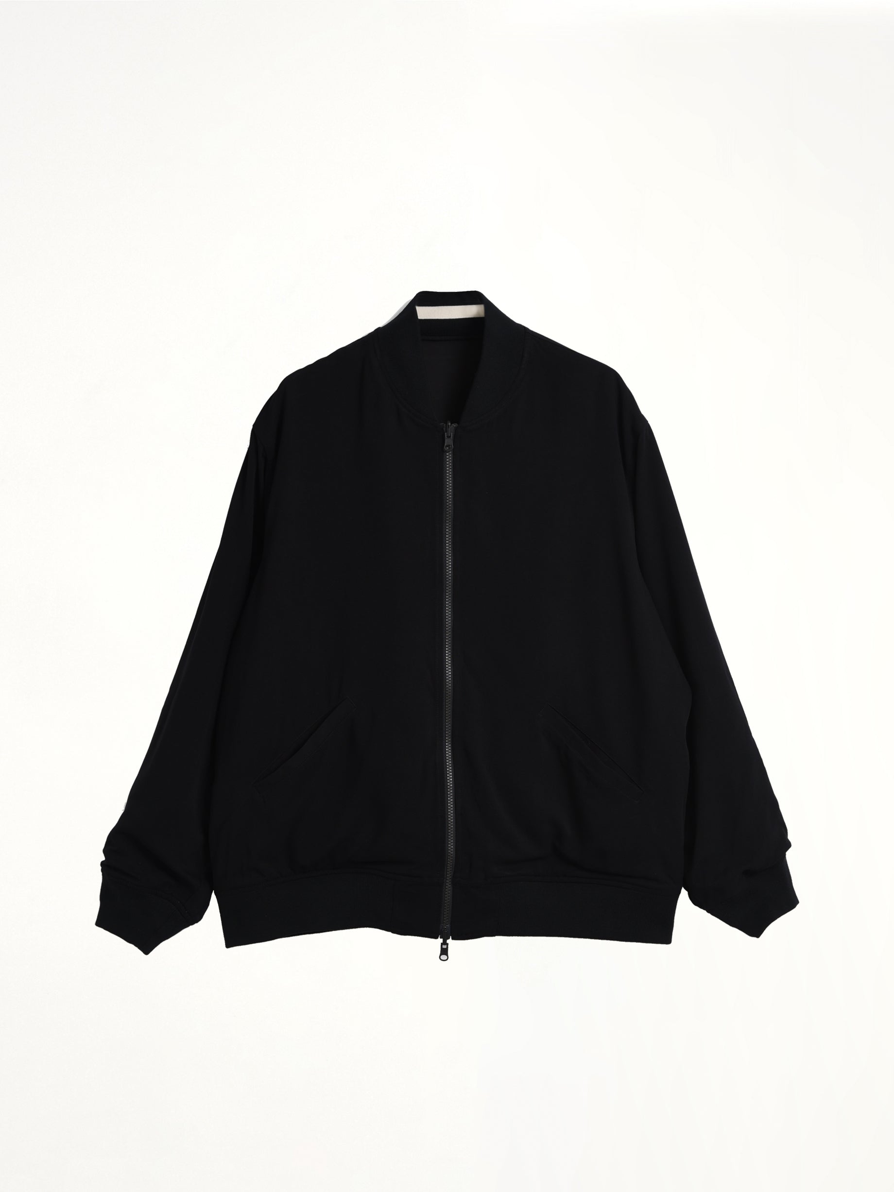 Non Down Basic Reversible Studium Jacket in Black