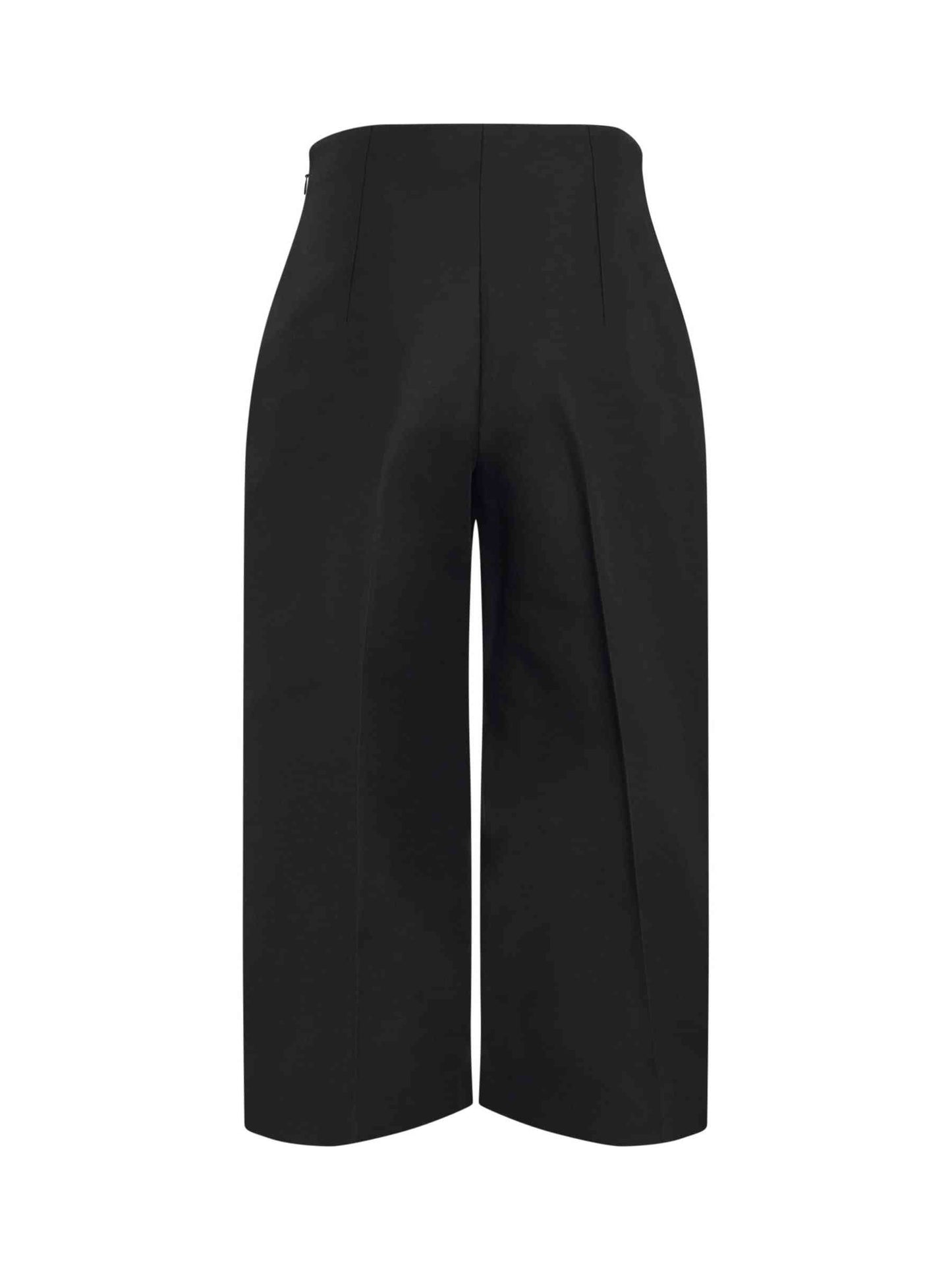 High Waisted Straight Leg Pants in Black