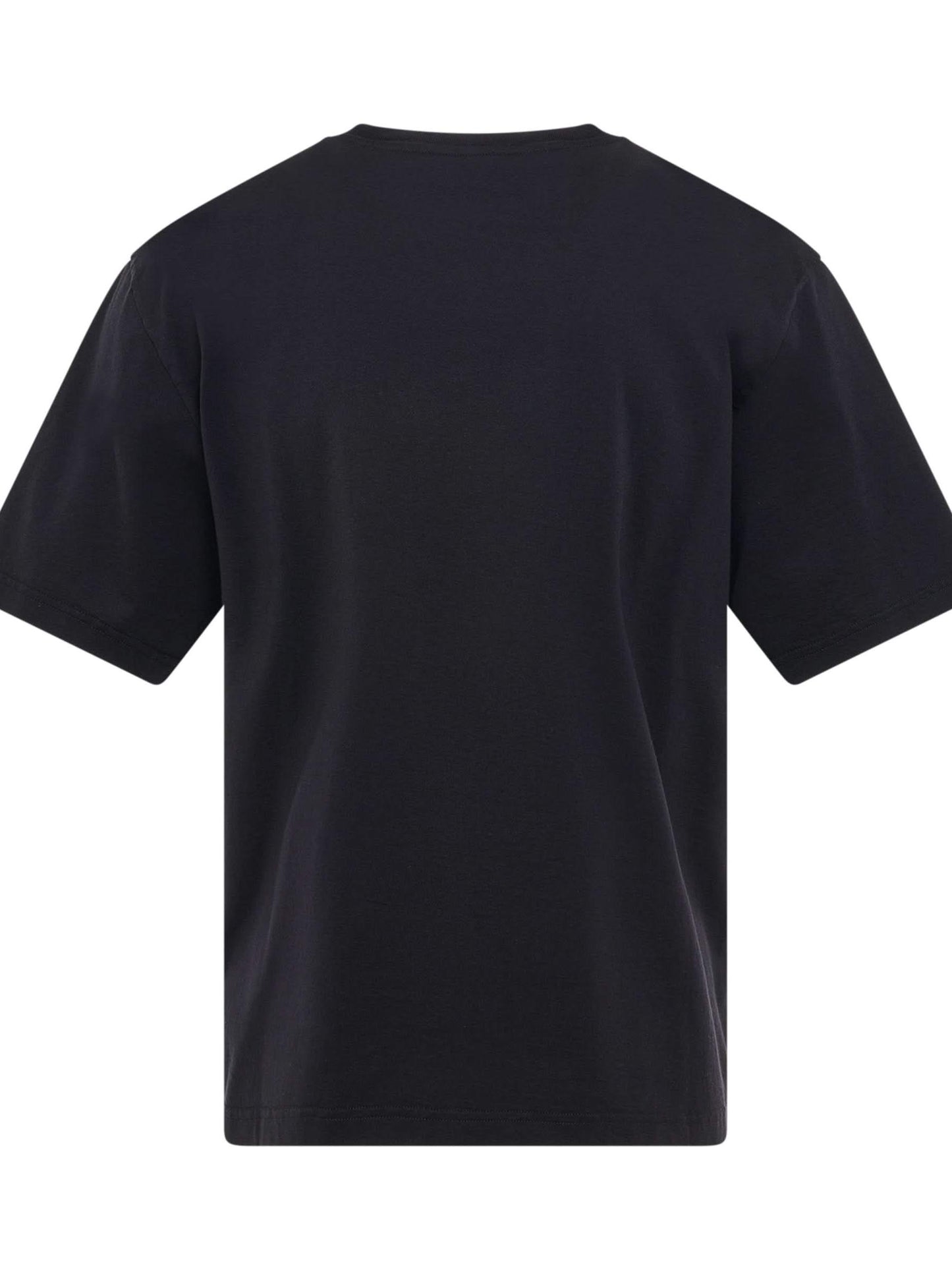 Embroidered Logo Slim T-Shirt in Black