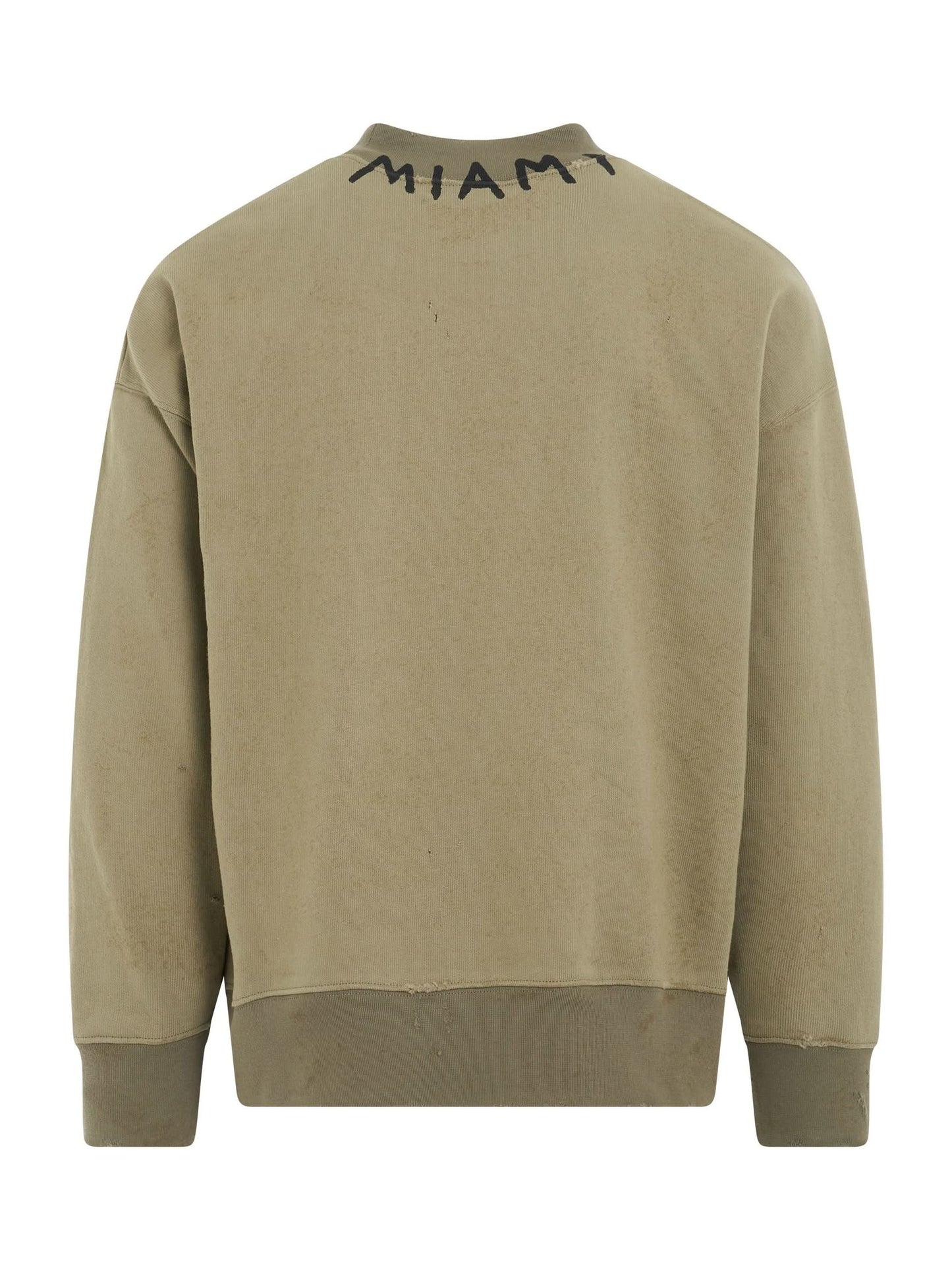 Seasonal Logo Crewneck Sweatshirt in Military/Black