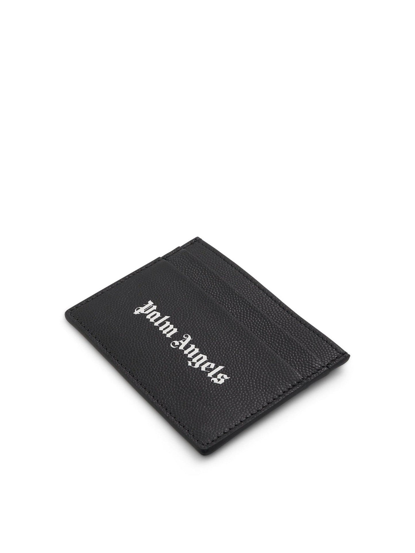 Logo Caviar Card Holder in Black/White