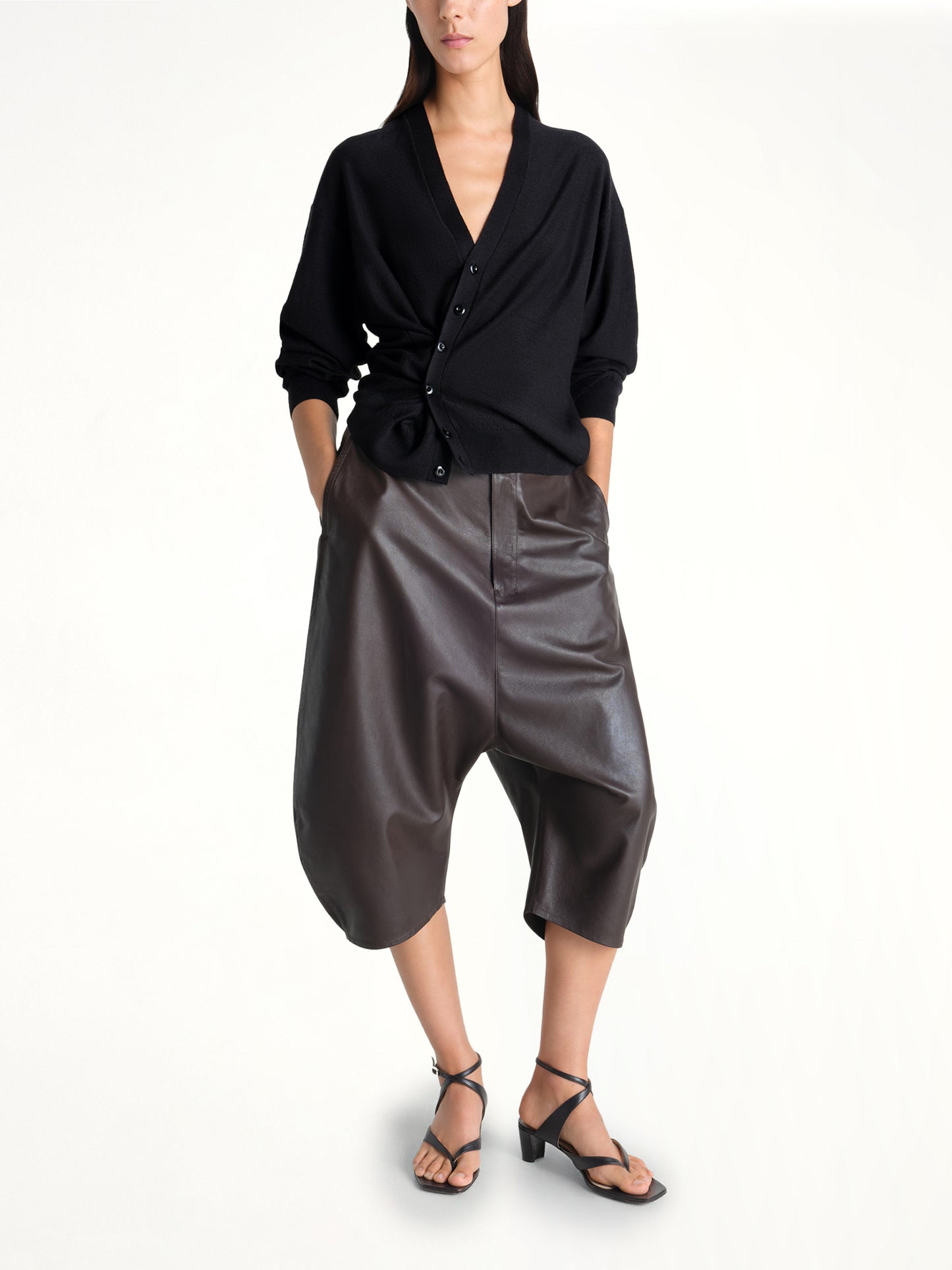 Twisted Cardigan in Black