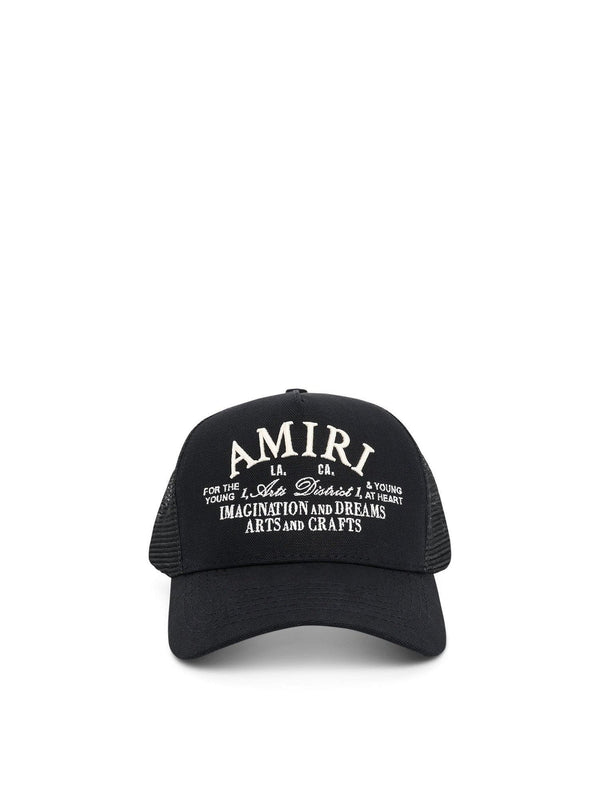 Amiri Art District Trucker Hat in Black