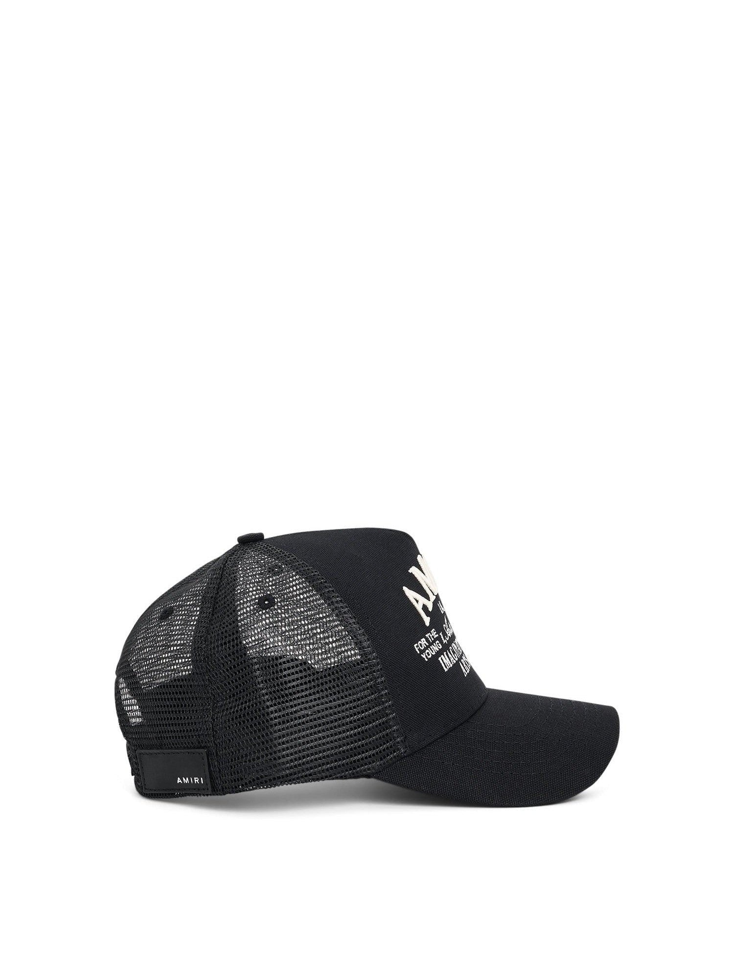 Amiri Art District Trucker Hat in Black
