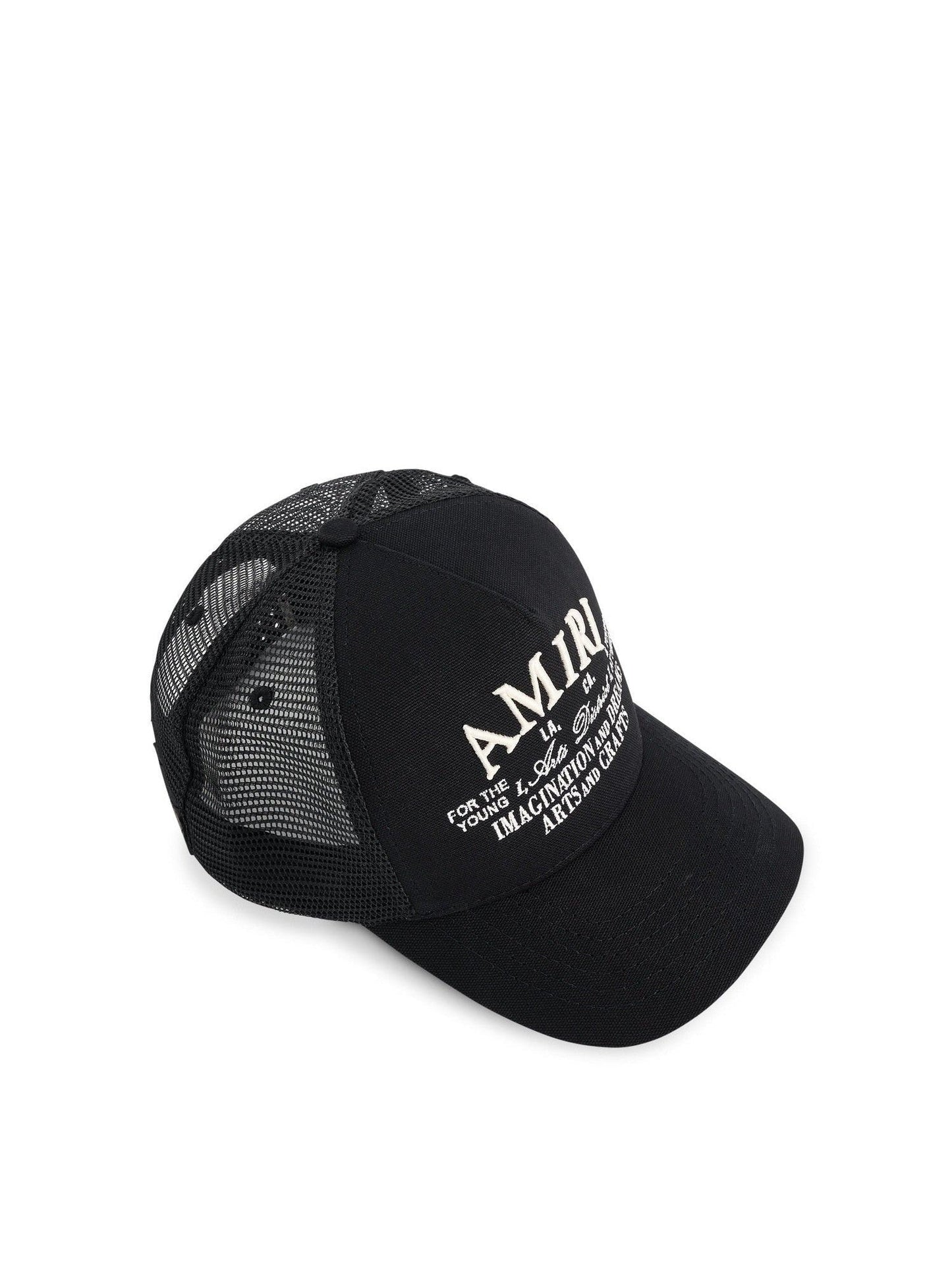 Amiri Art District Trucker Hat in Black
