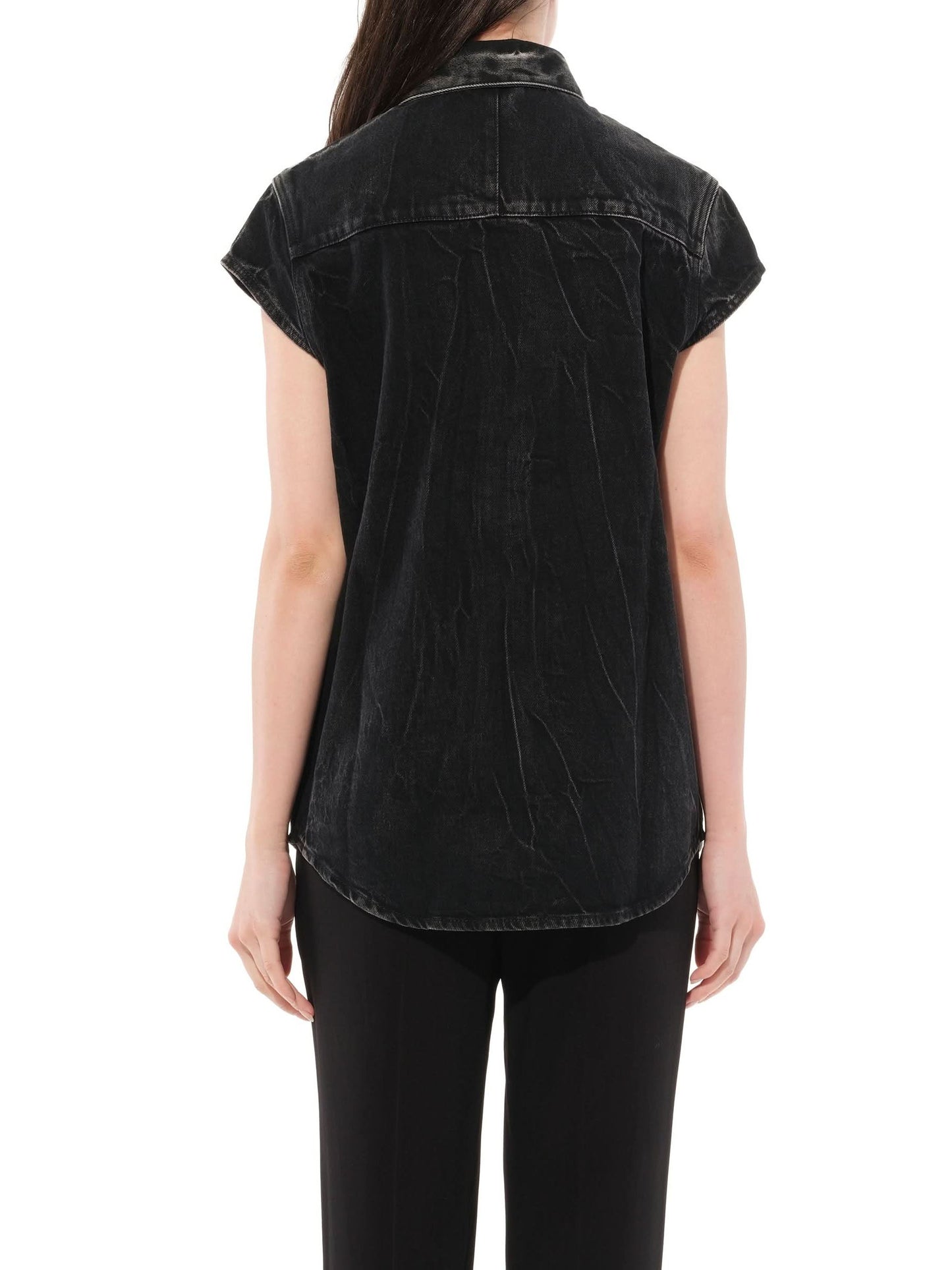 Podium Short Sleeve Tops in Black