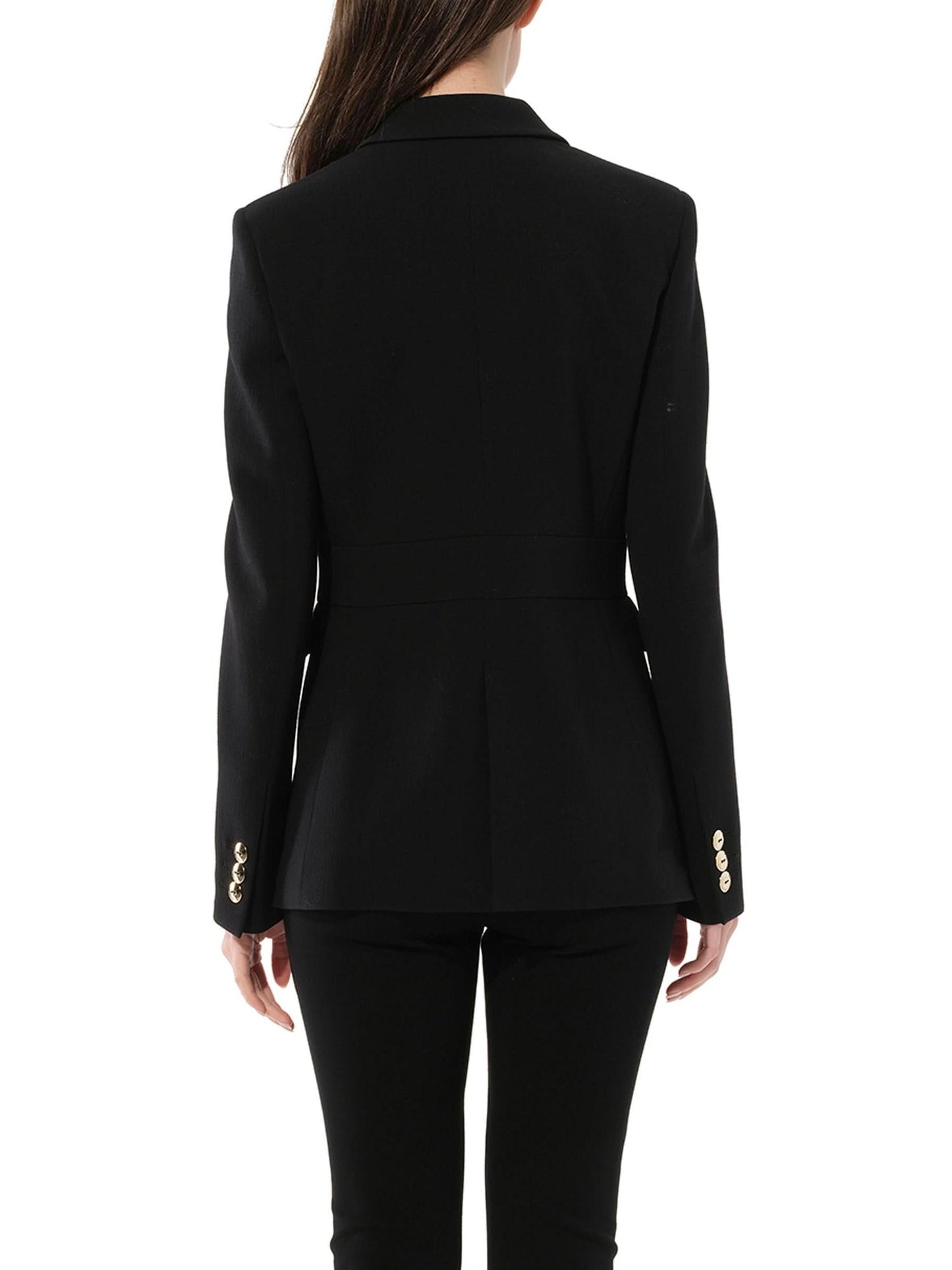 Button Blazer in Black