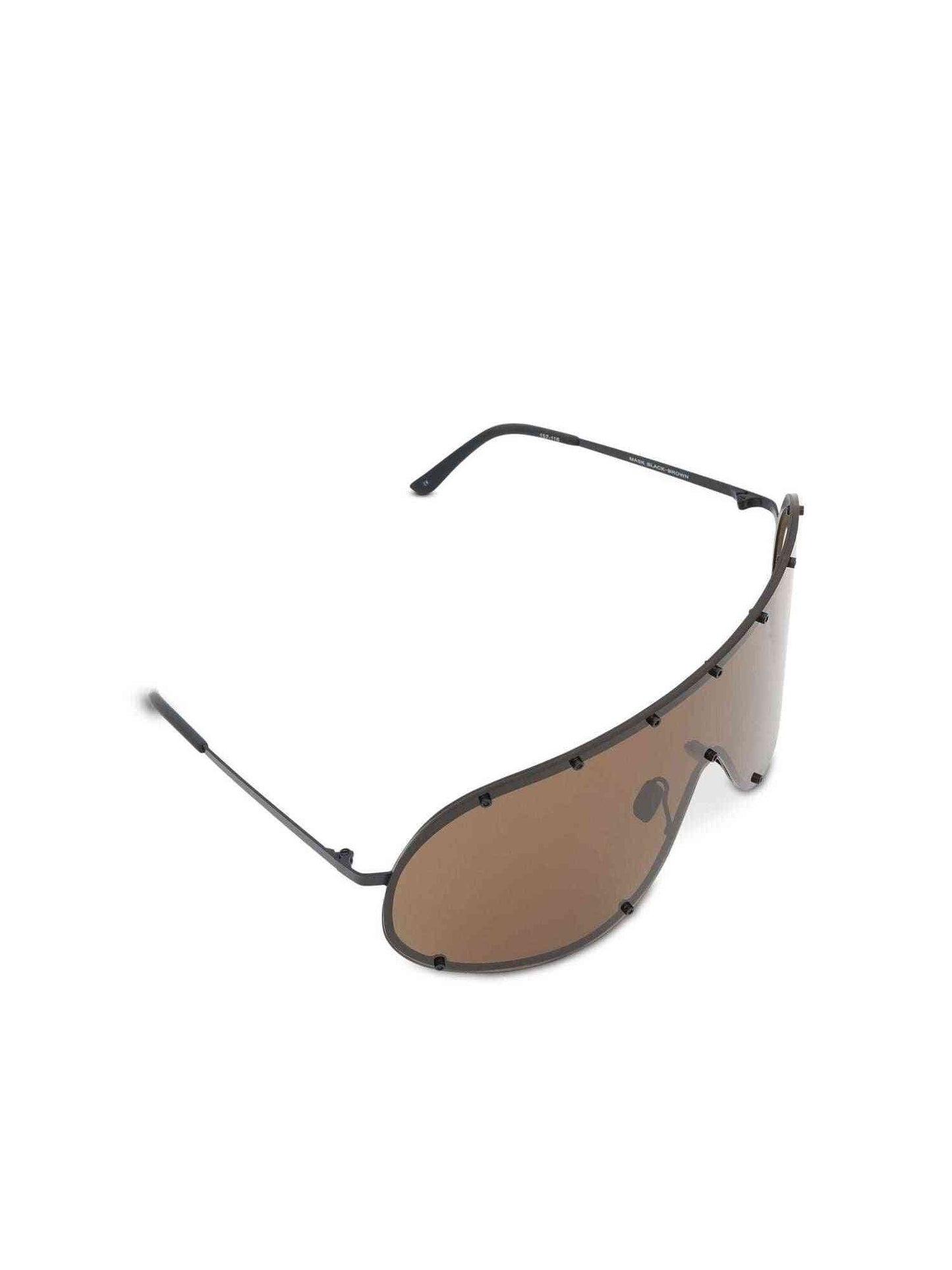 Rick Owens Oversized Shield Sunglasses in Brown
