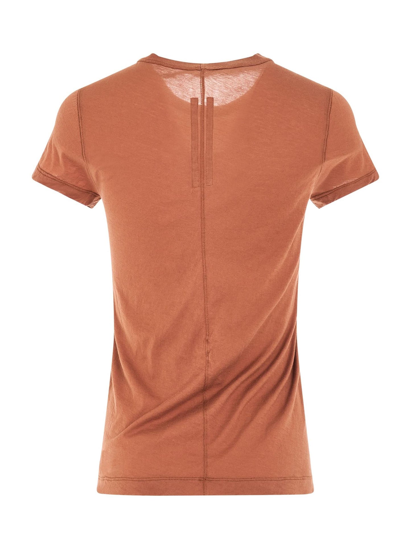 Cropped Level T-Shirt in Henna Brown