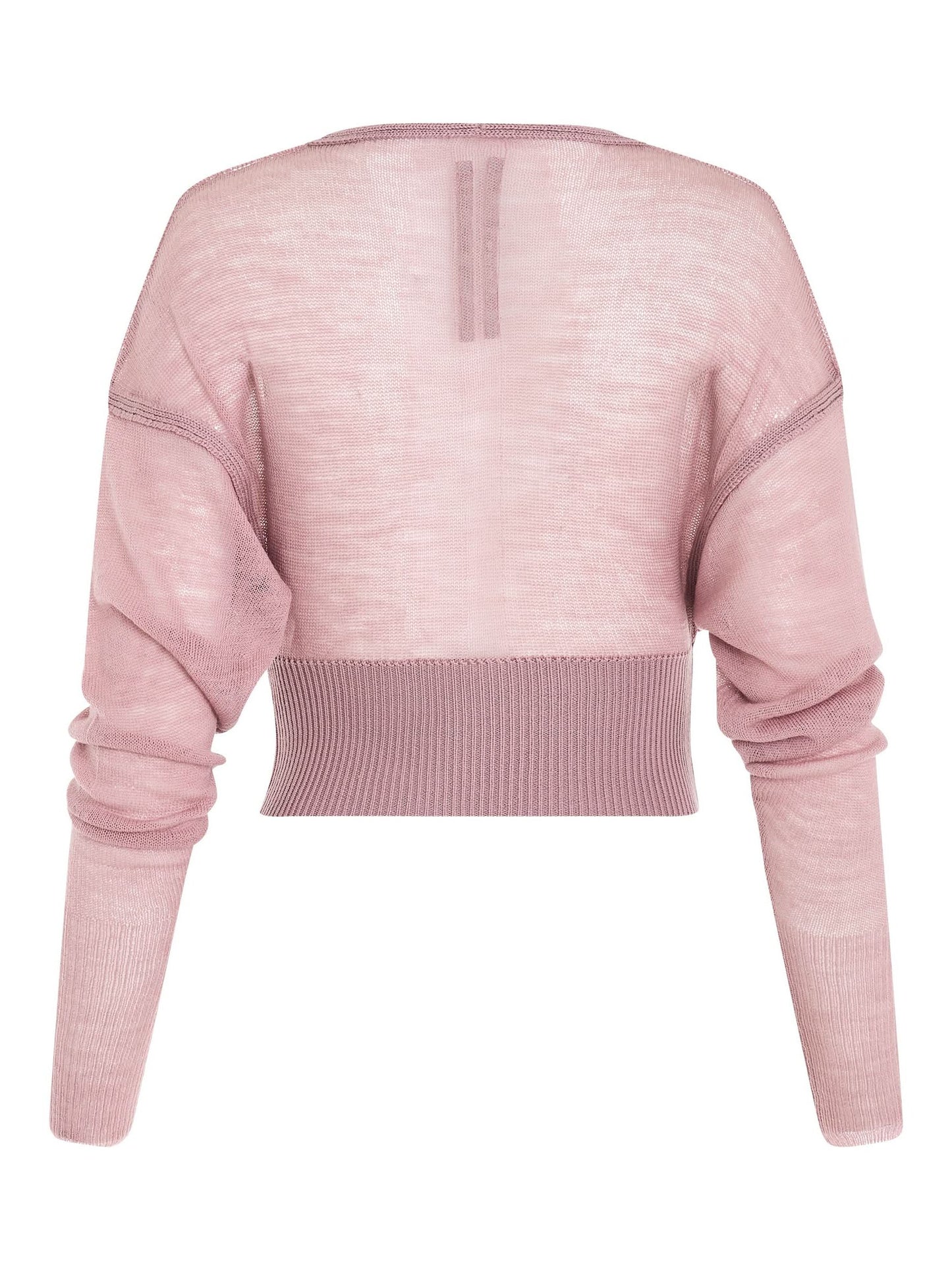 Long Sleeve V Knit Sweater in Dusty Pink