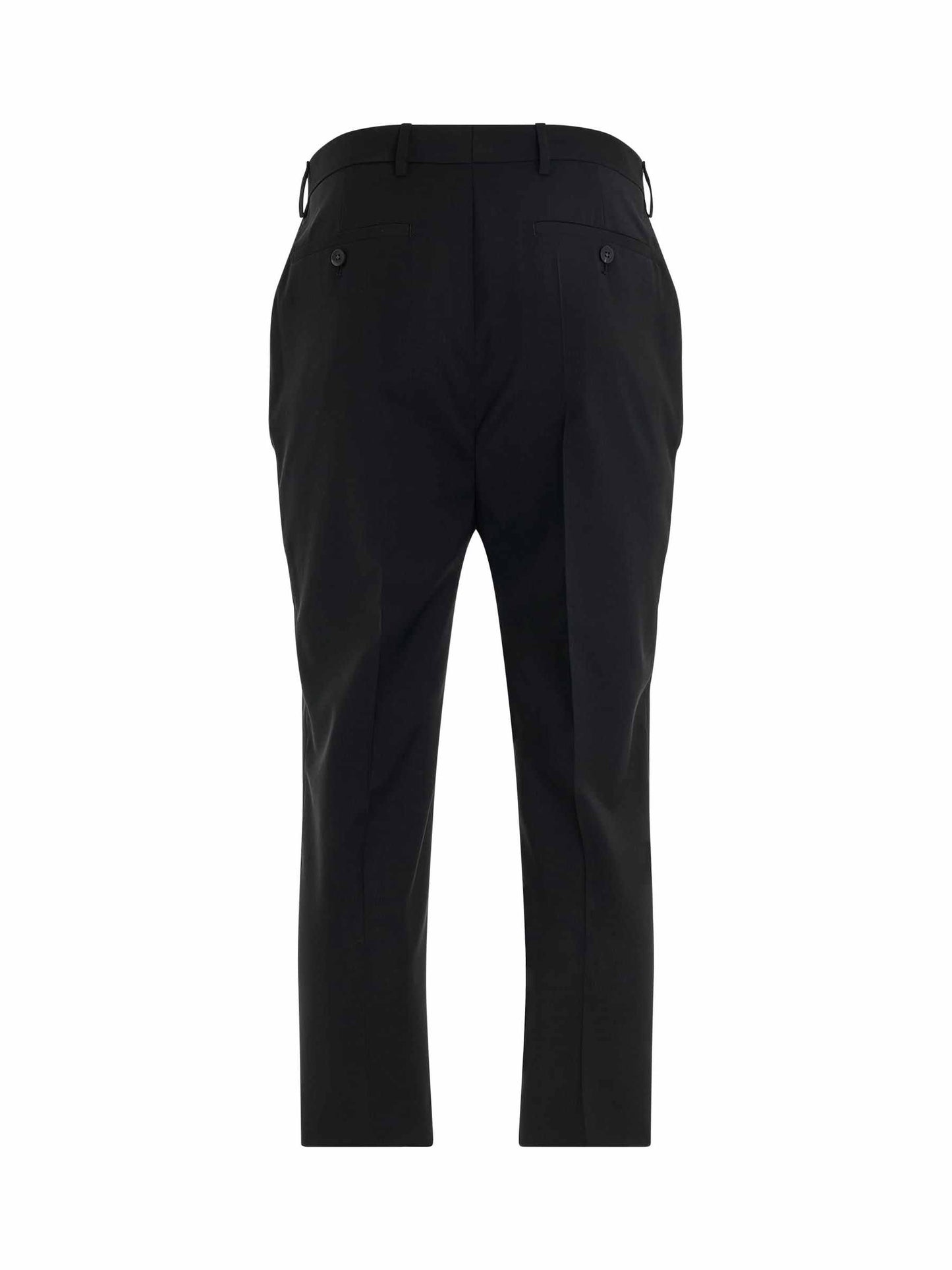 Wool Astaires Cropped Pants in Black
