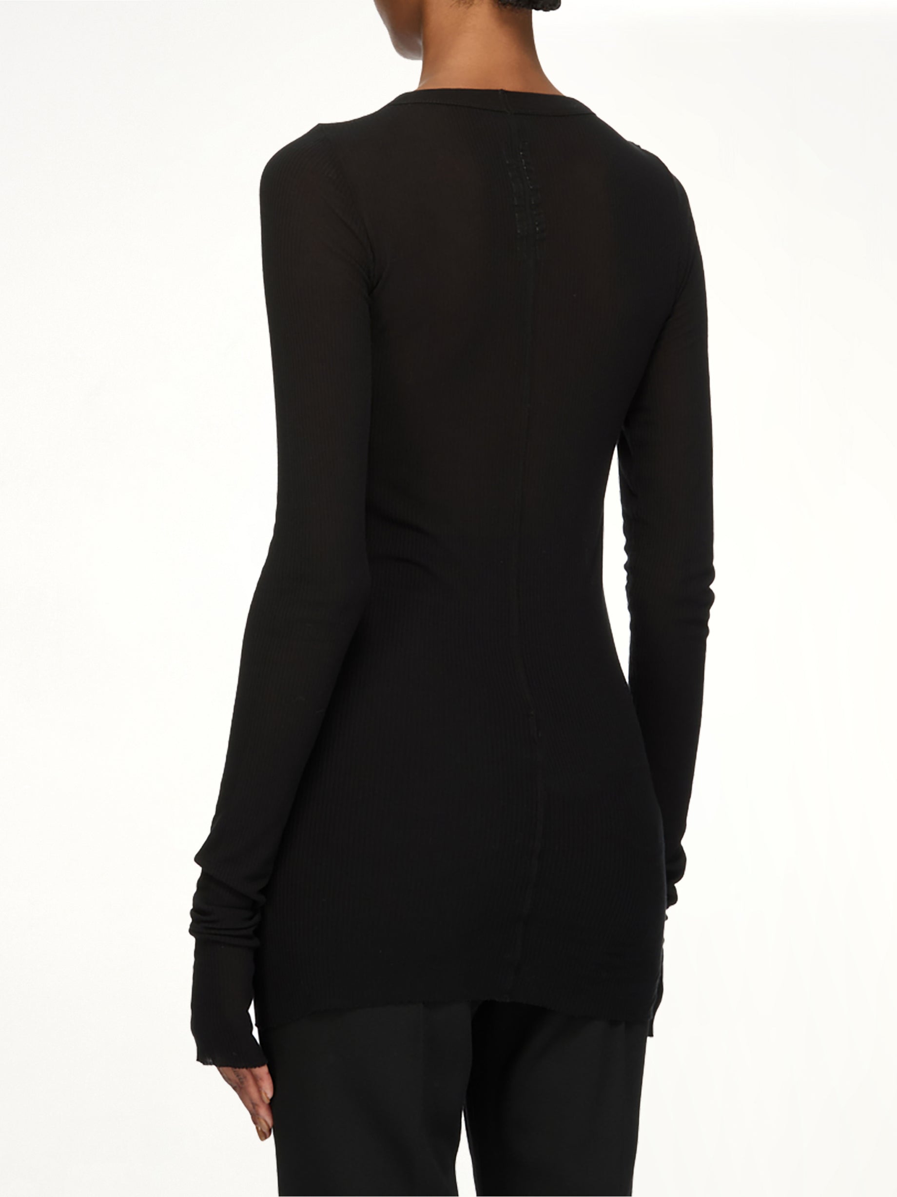 Rib LS T in Black