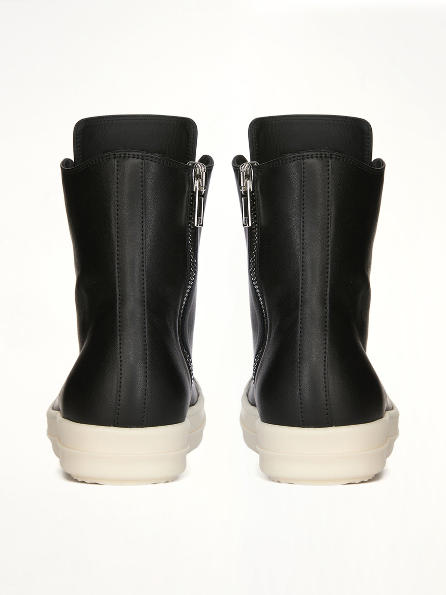 Sneaks in Black/Milk Top View | RICK OWENS