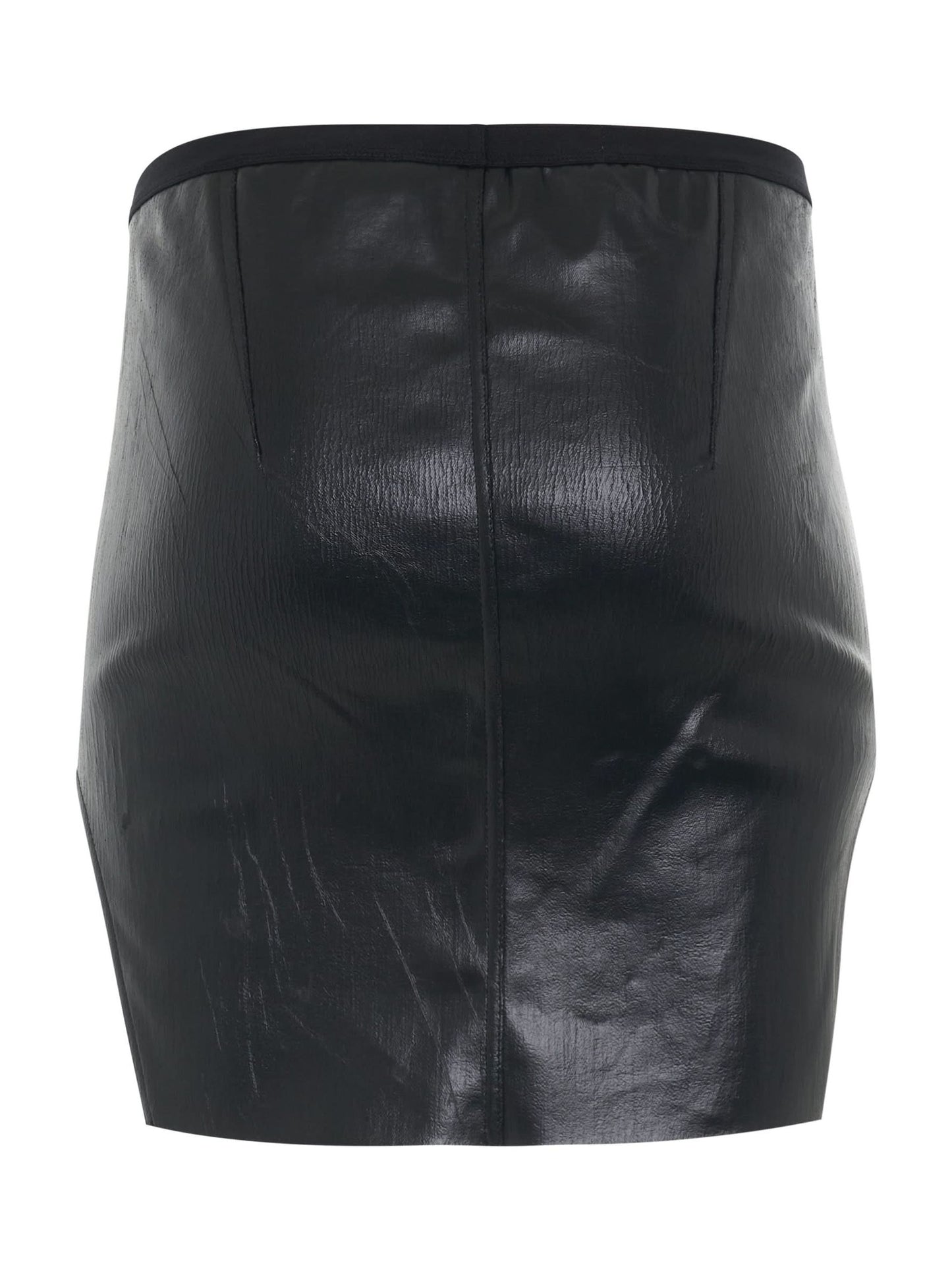 Diana Mini Denim Skirt in Black