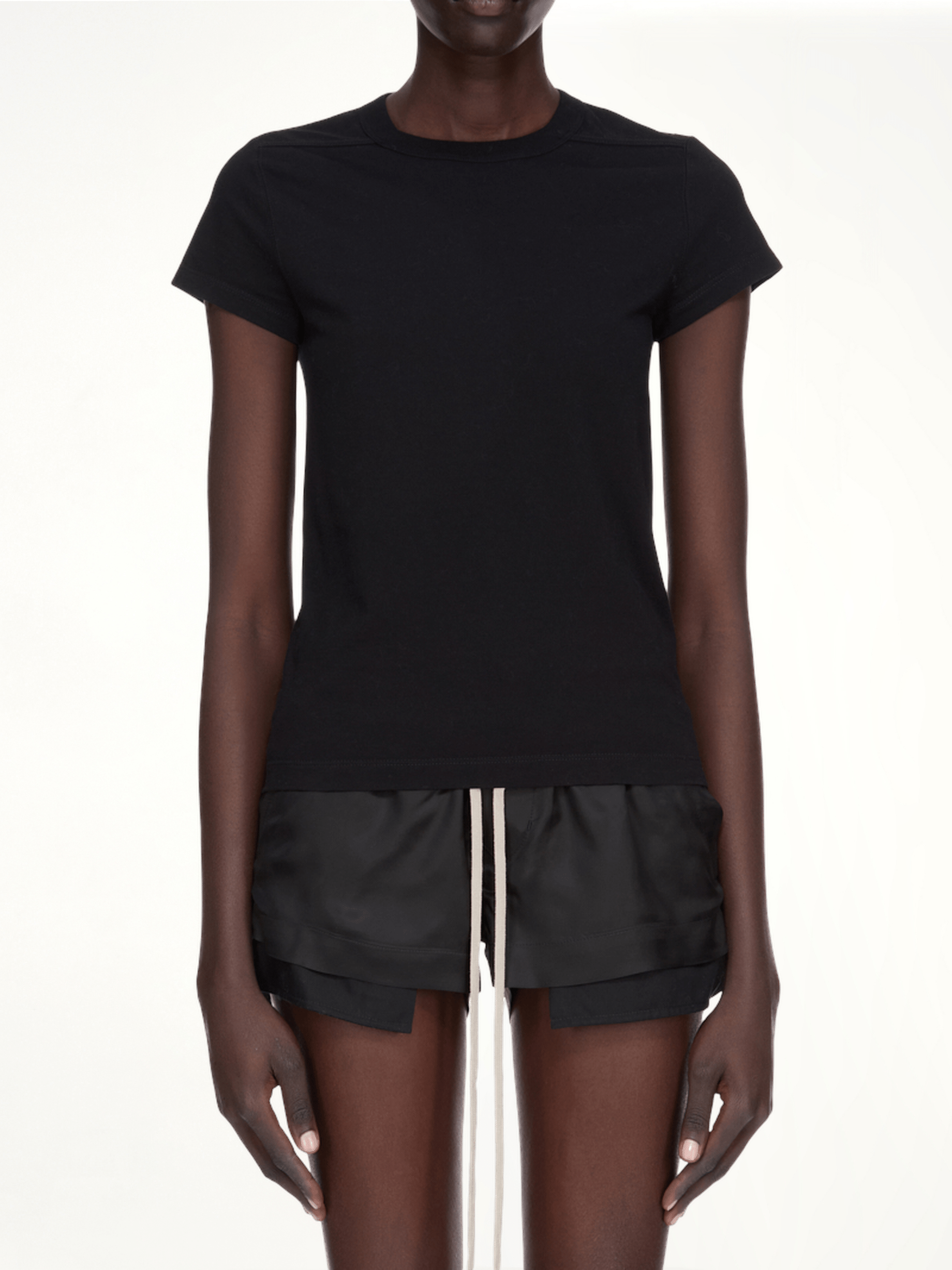 Cropped Level T-Shirt in Black