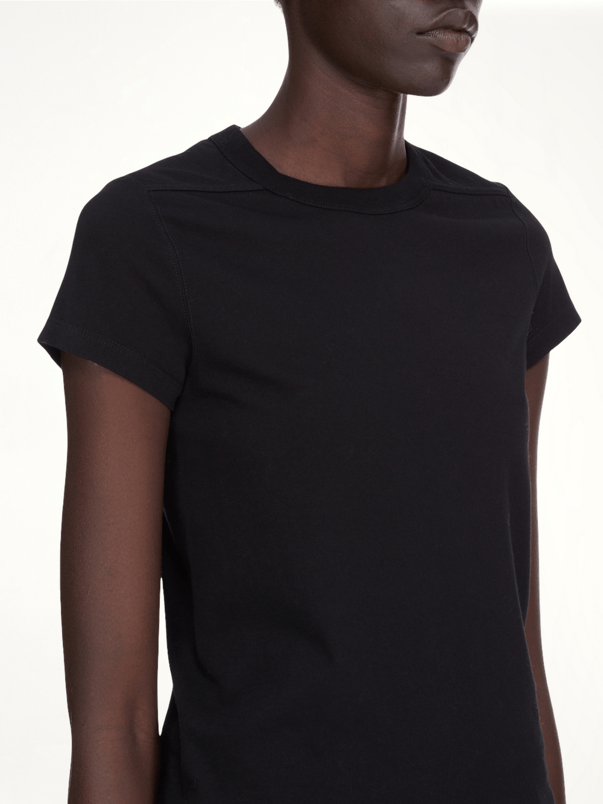 Cropped Level T-Shirt in Black
