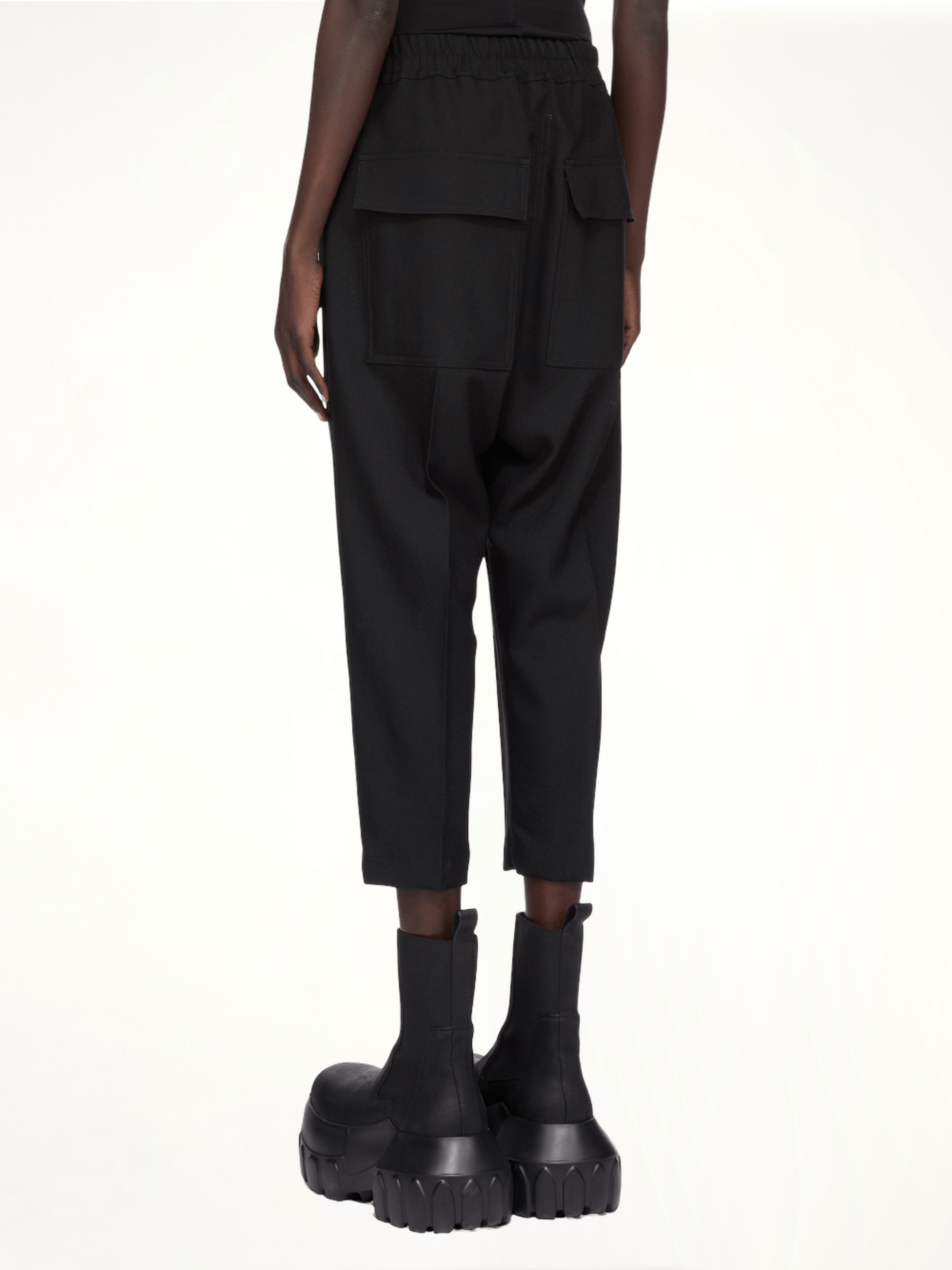 Drawstring Astaires Cropped in Black