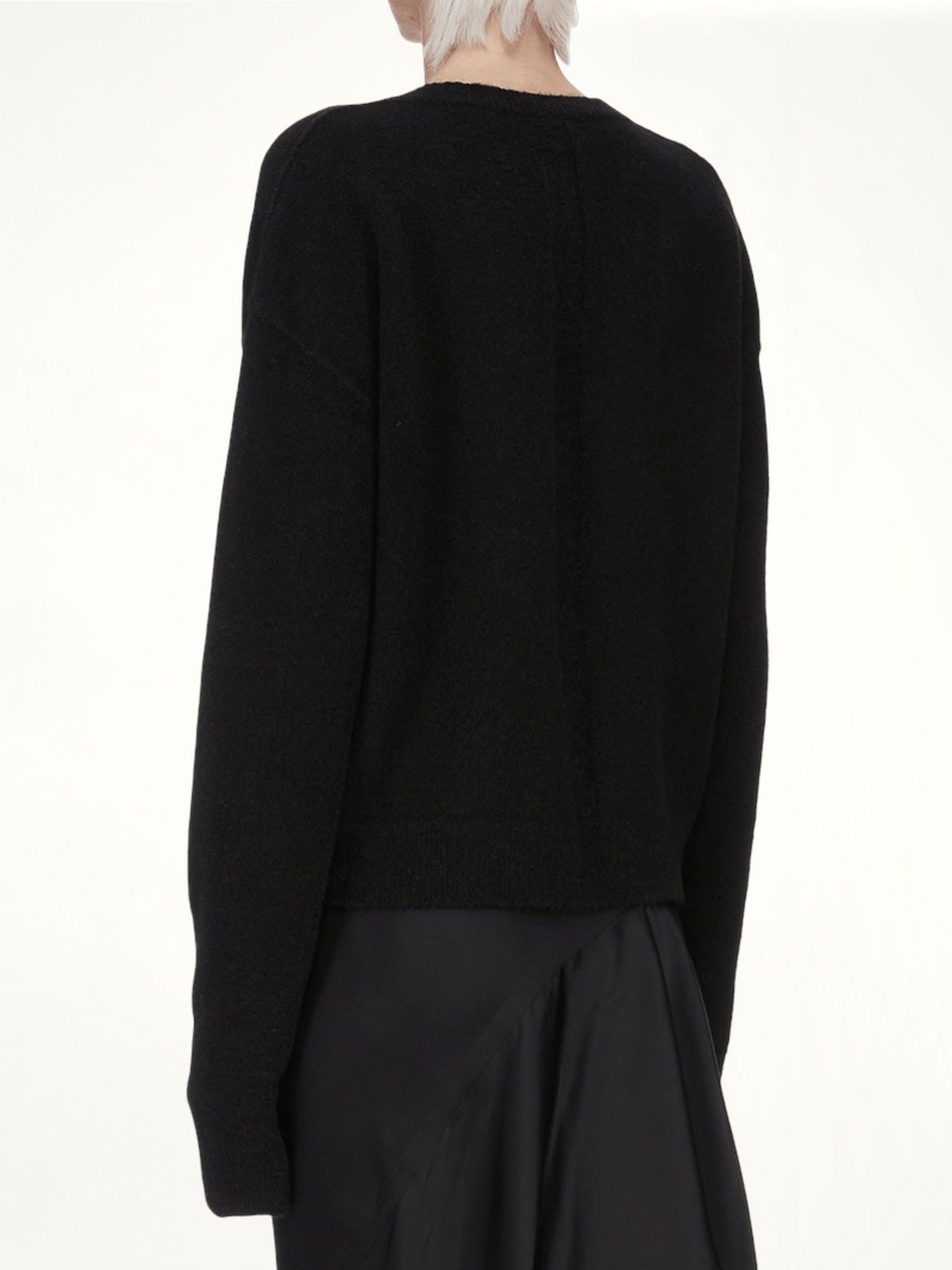 Tommy V Neck Sweater in Black