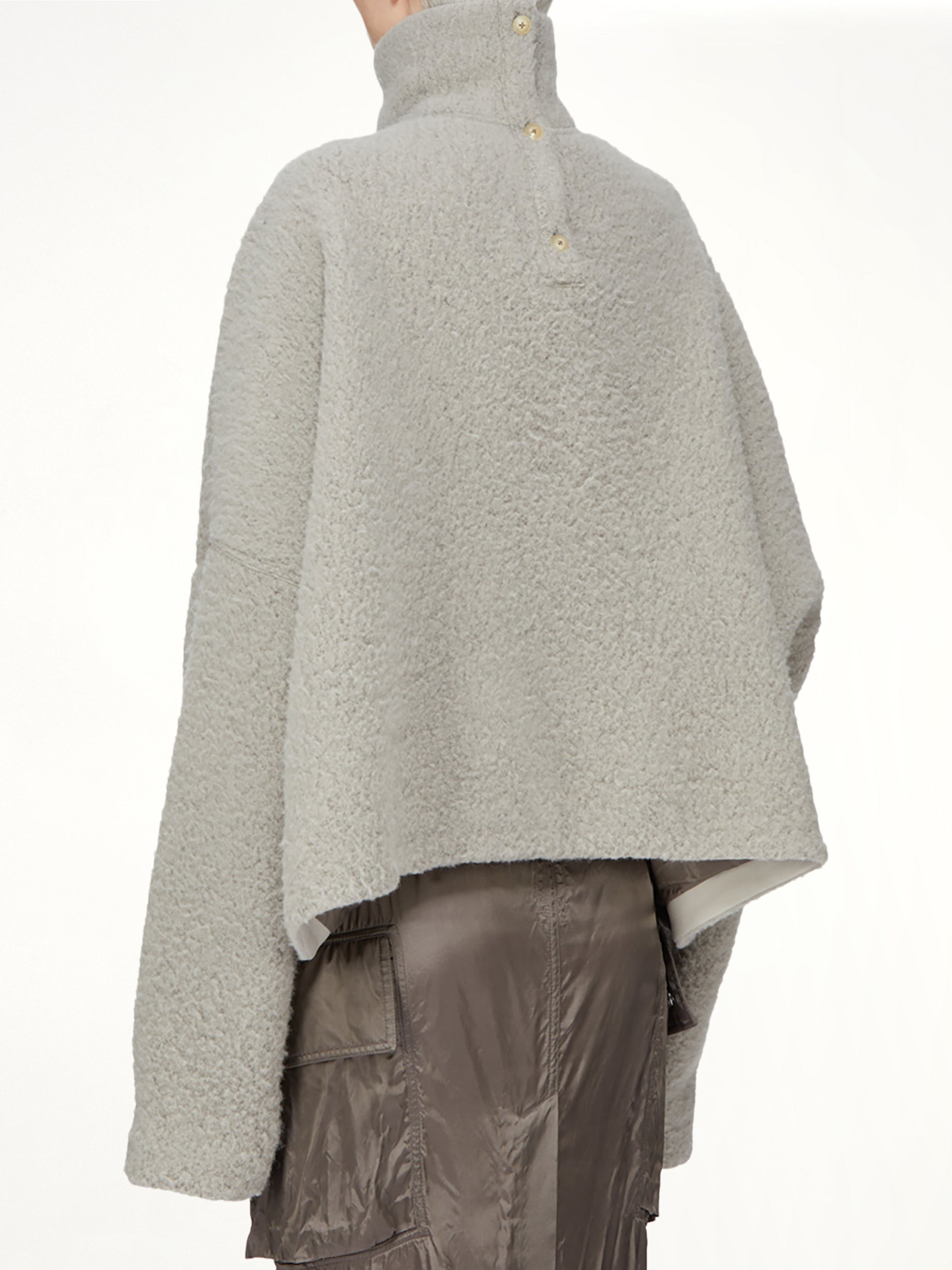 Jumbo Tabard Cropped Top in Dark Pearl