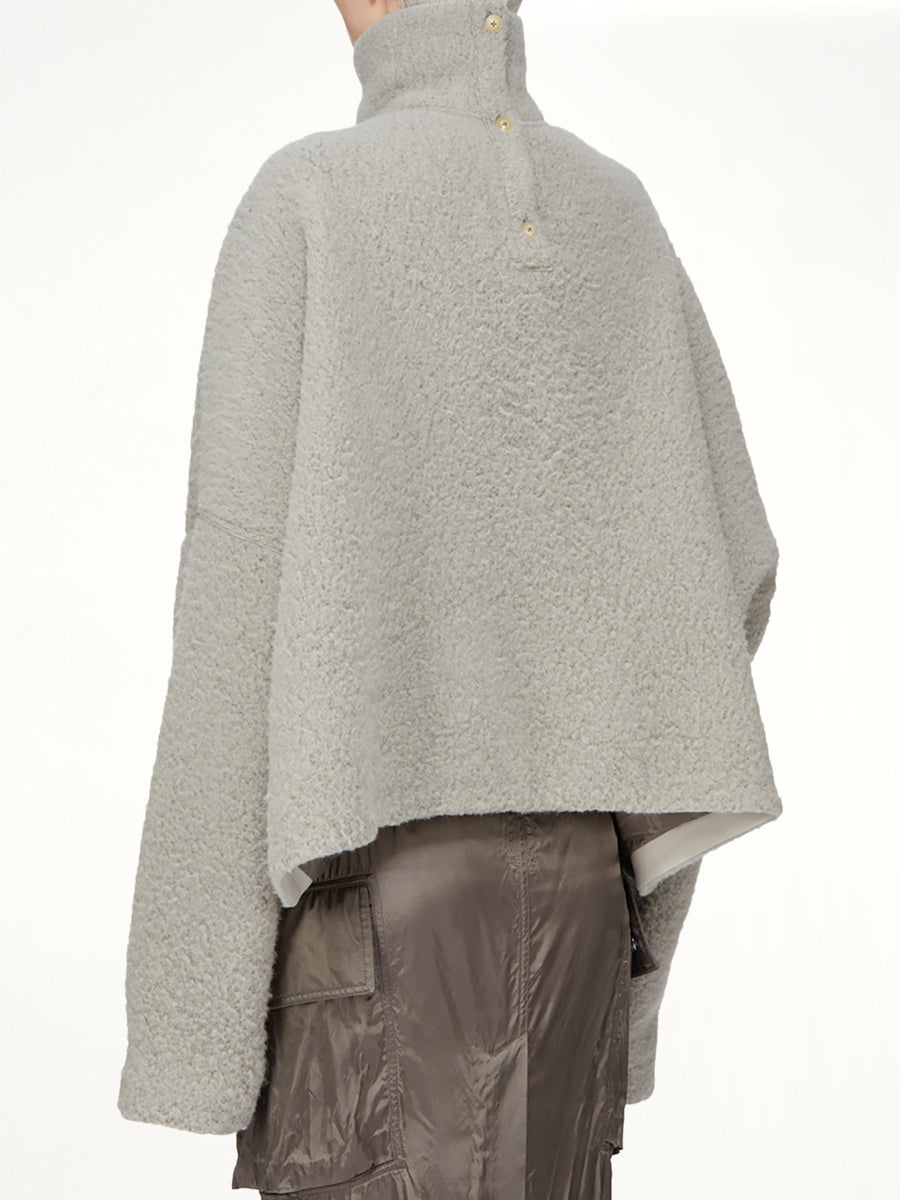 Jumbo Tabard Cropped Top in Dark Pearl