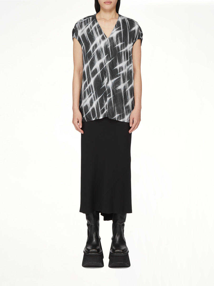 A Line Bias Skirt in Black