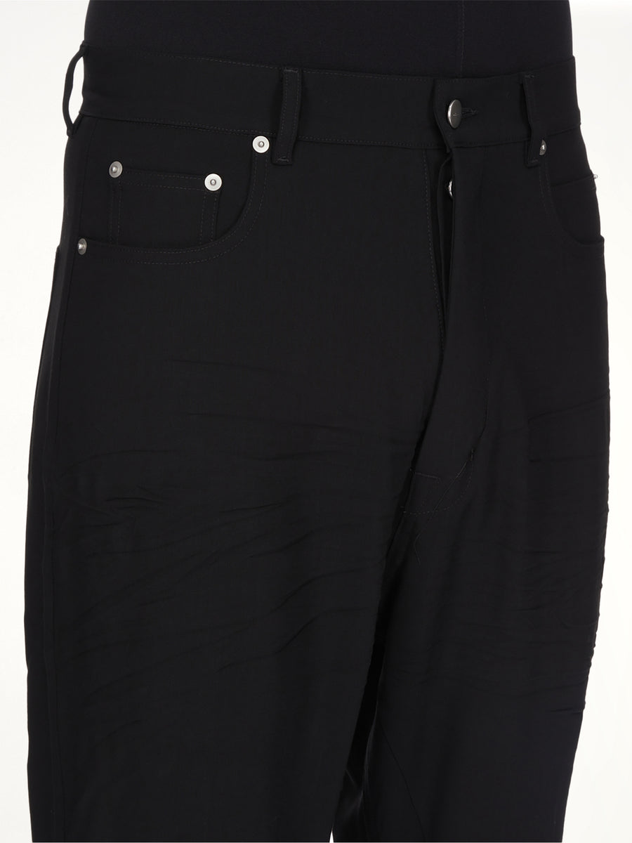 Wool Bolan Bootcut in Black