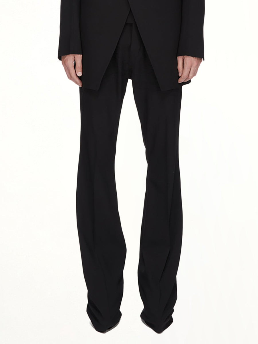 Wool Bolan Bootcut in Black