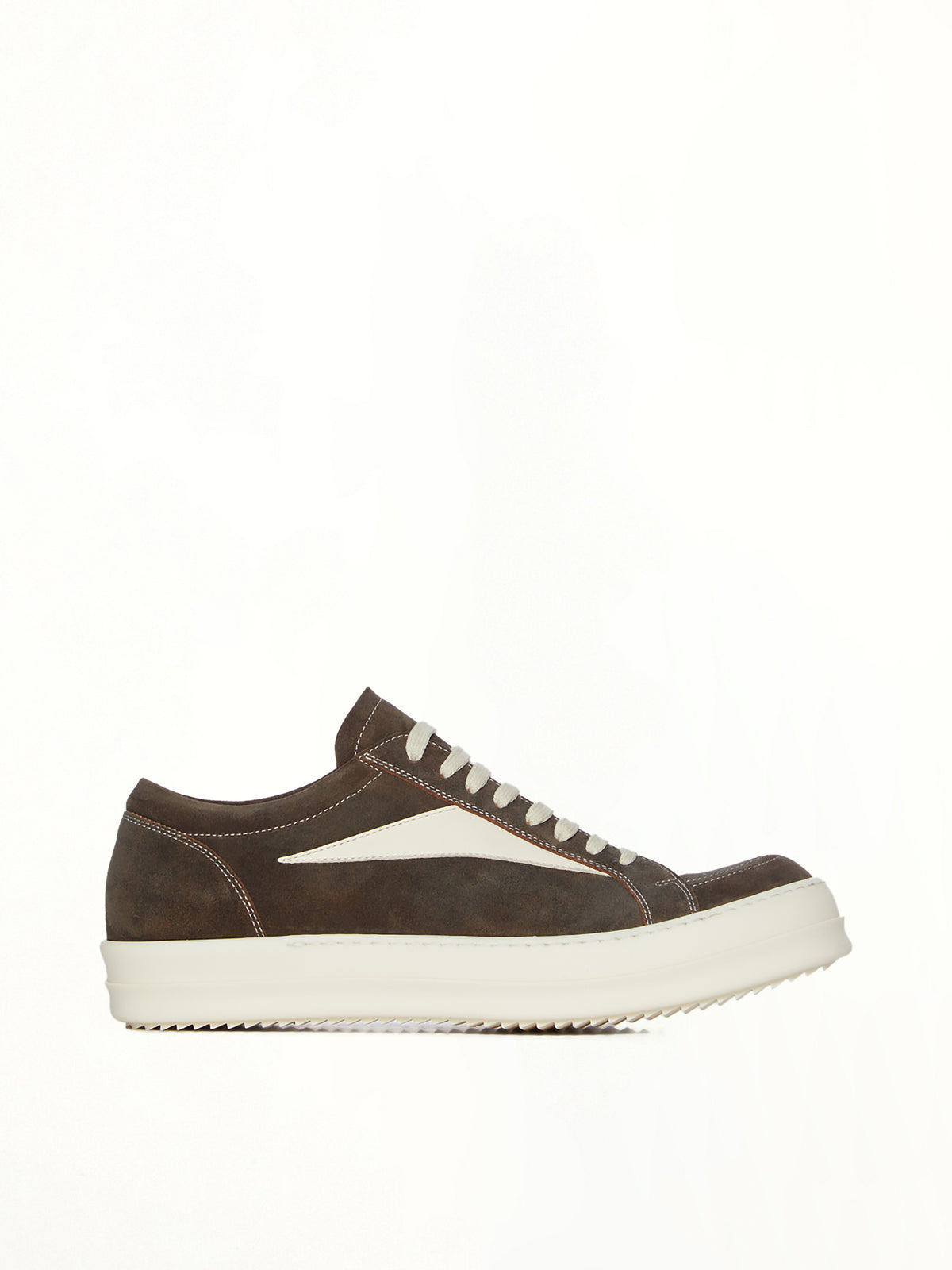 Vintage Sneaks in Indigo/Milk/Milk Side View | RICK OWENS