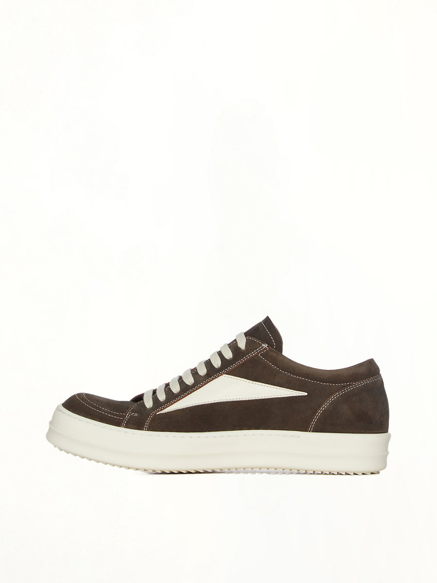 Vintage Sneaks in Indigo/Milk/Milk Top View | RICK OWENS