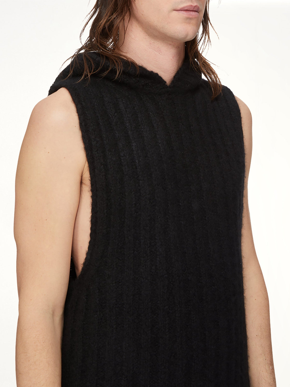 Tower Hooded Tank in Black