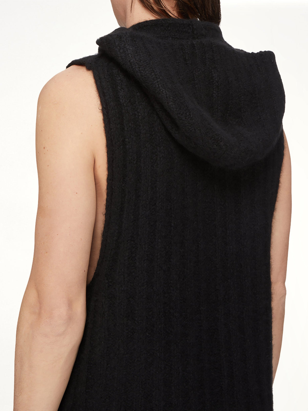 Tower Hooded Tank in Black