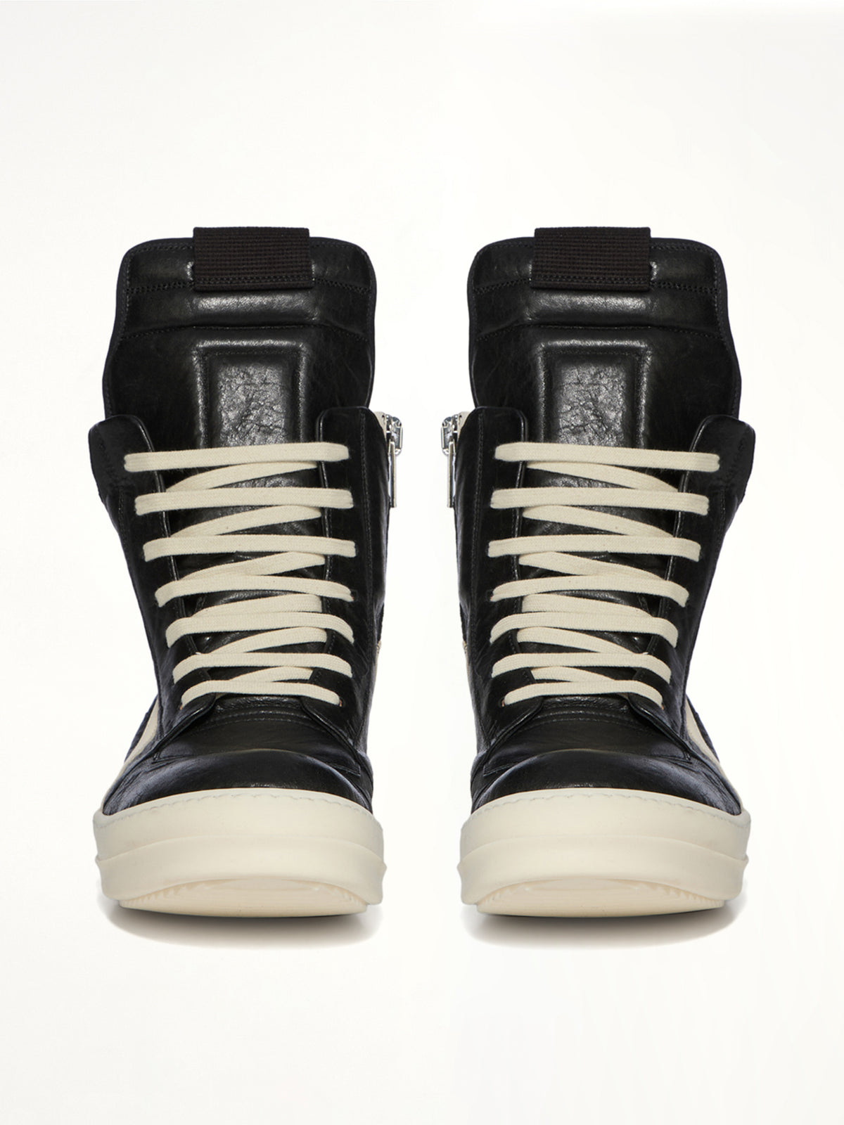 Geobasket in Black/Milk Front View | RICK OWENS