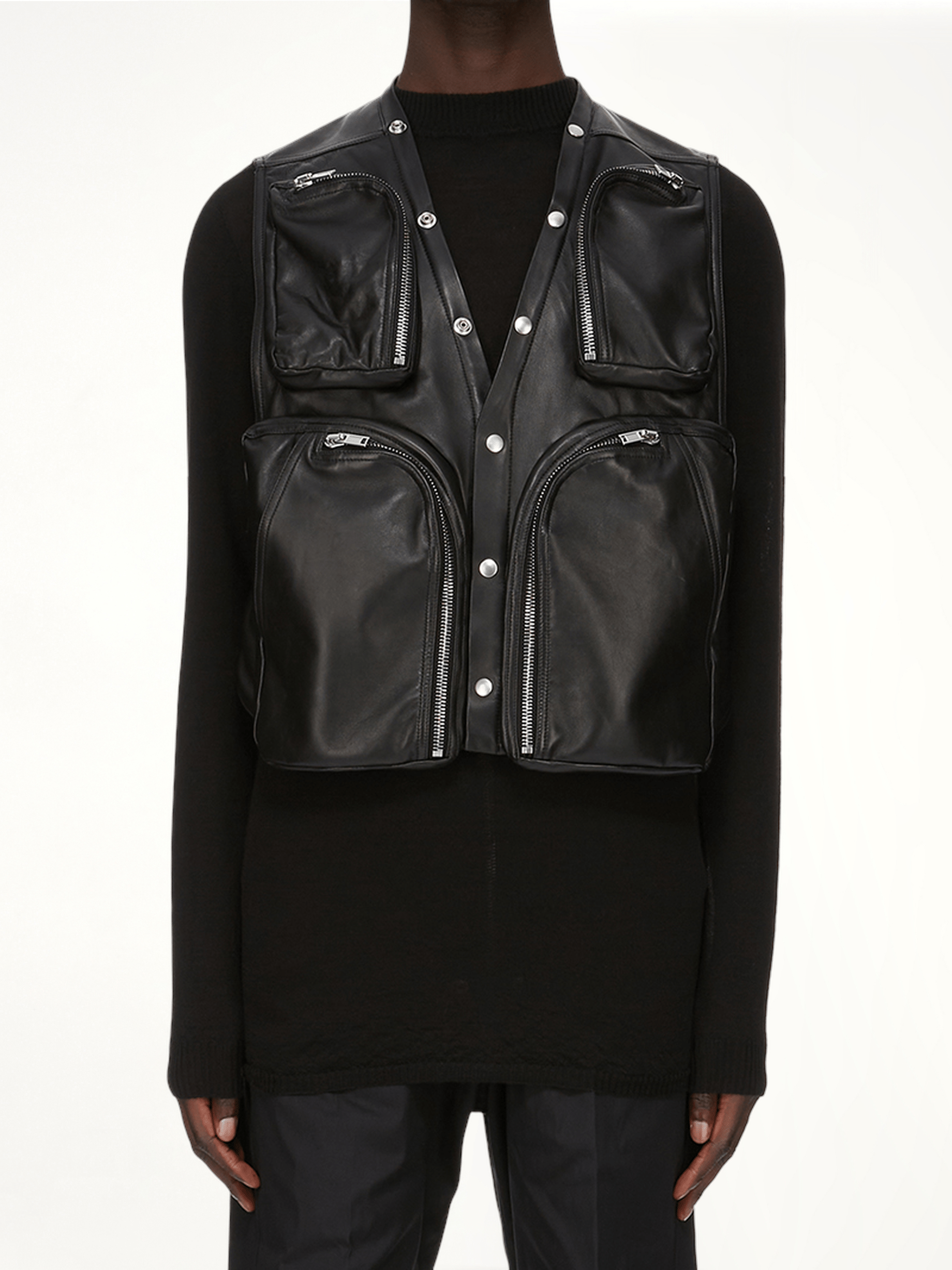 Cargo Vest in Black
