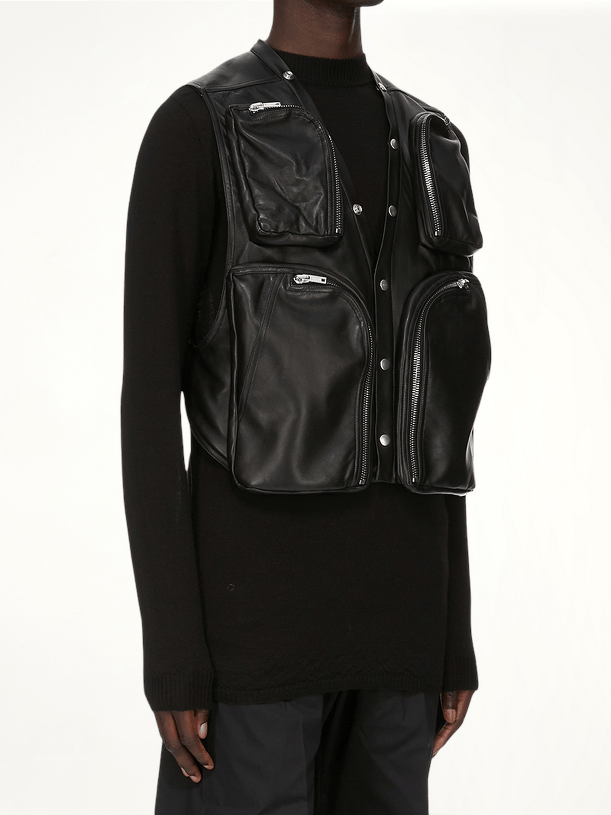 Cargo Vest in Black