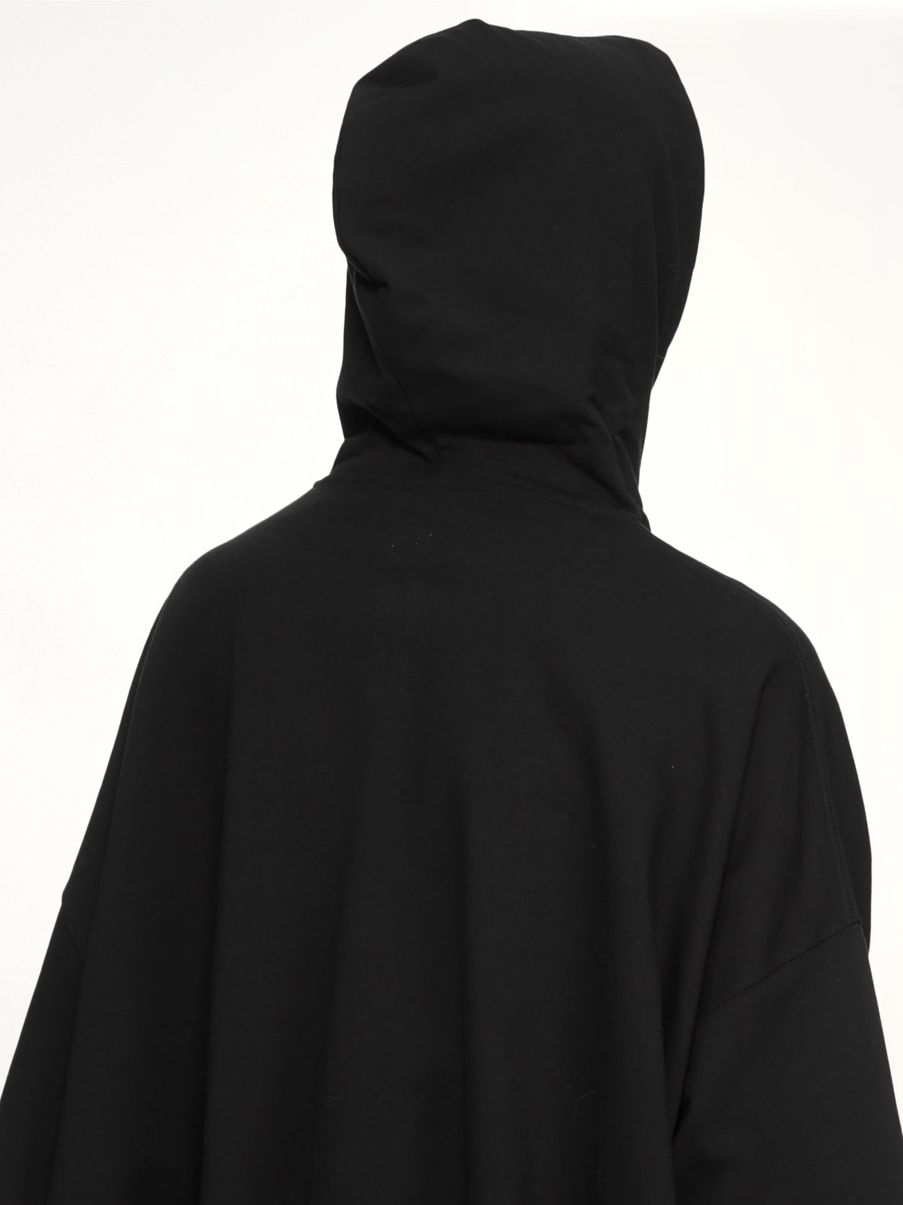 Heavy Jersey Hun Hoodie in Black