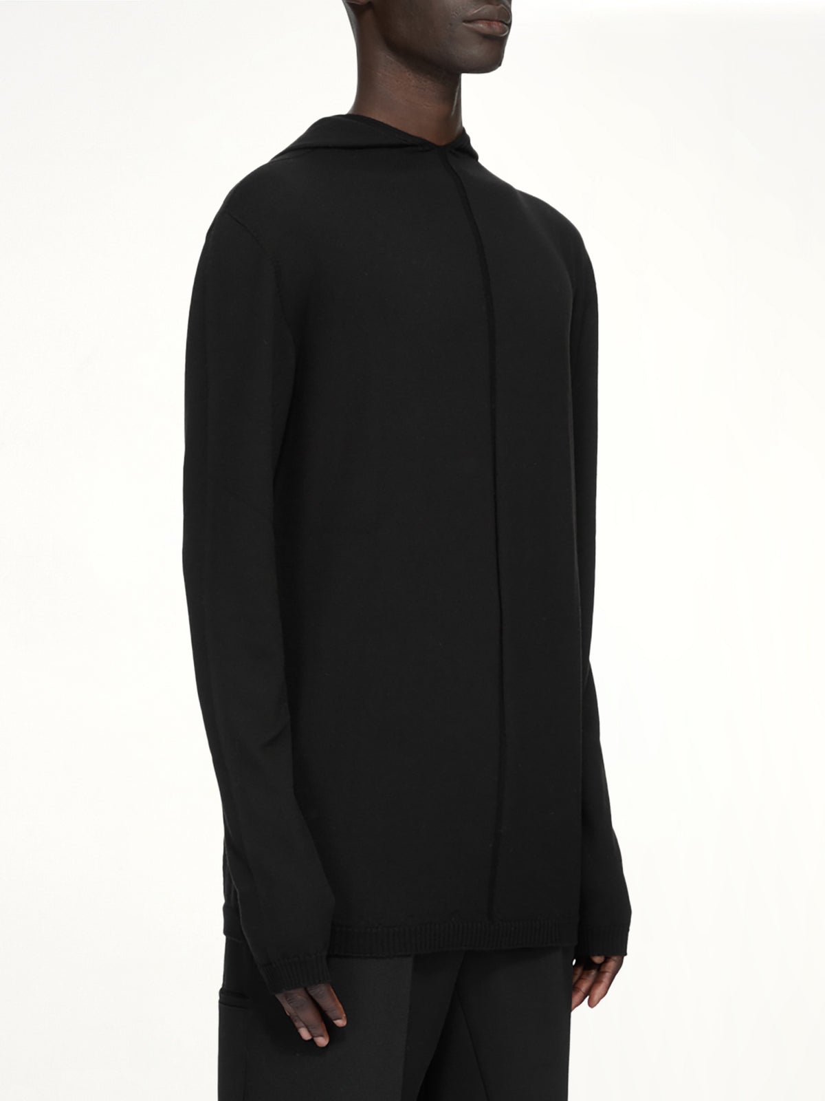 Oversized LS Hoodie in Black