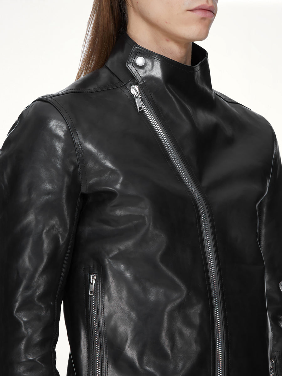 Leather Release Jacket in Black